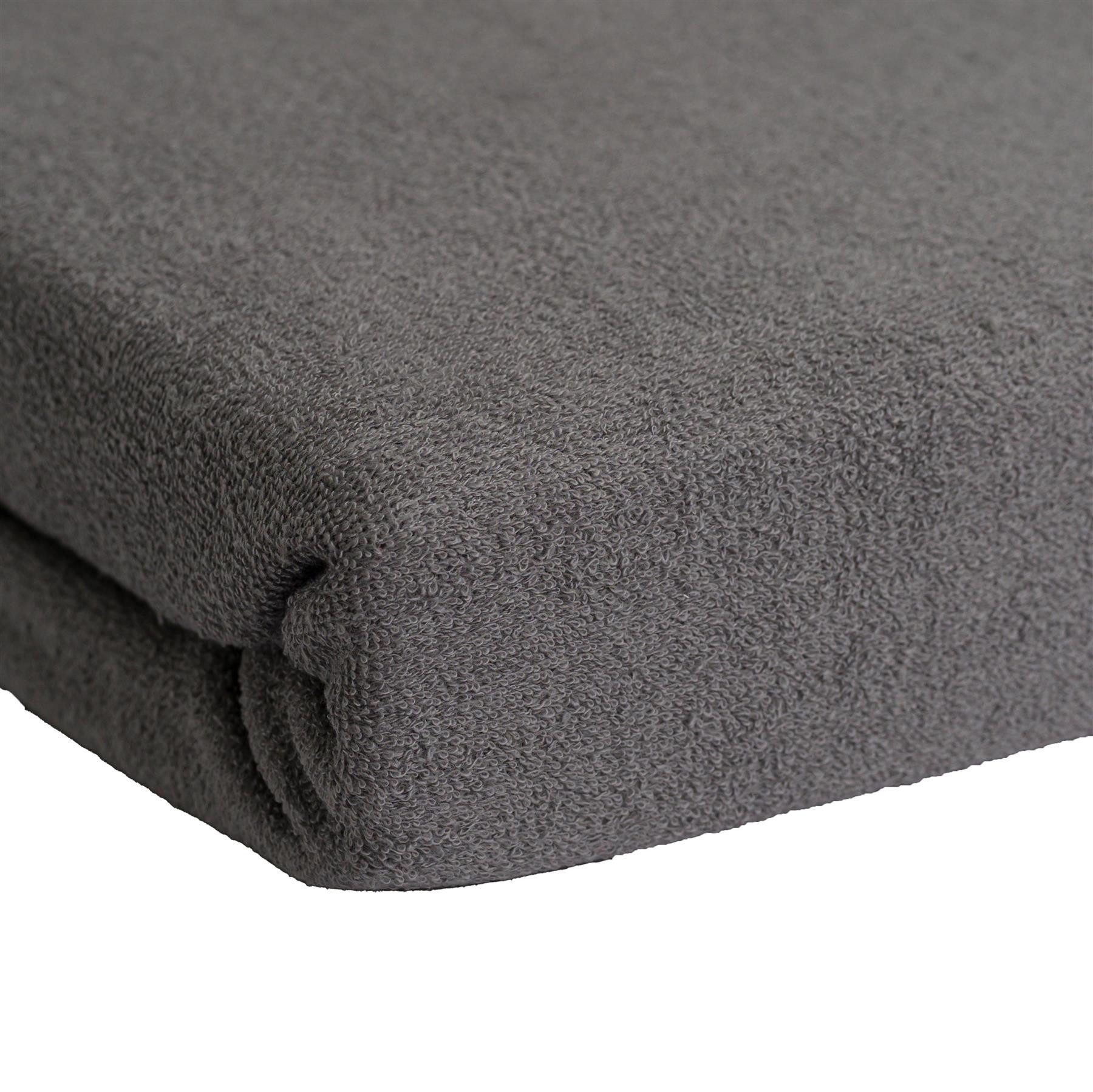 Carpe Sonno Spannbettlaken Frottee Winter Laken 90x200 100x200 140x200 160x200 180x200 200x200, Frottee, Gummizug: rundum, (1 Stück), Warmes Winter Spannbettlaken 90x200 Spannbetttuch Grau