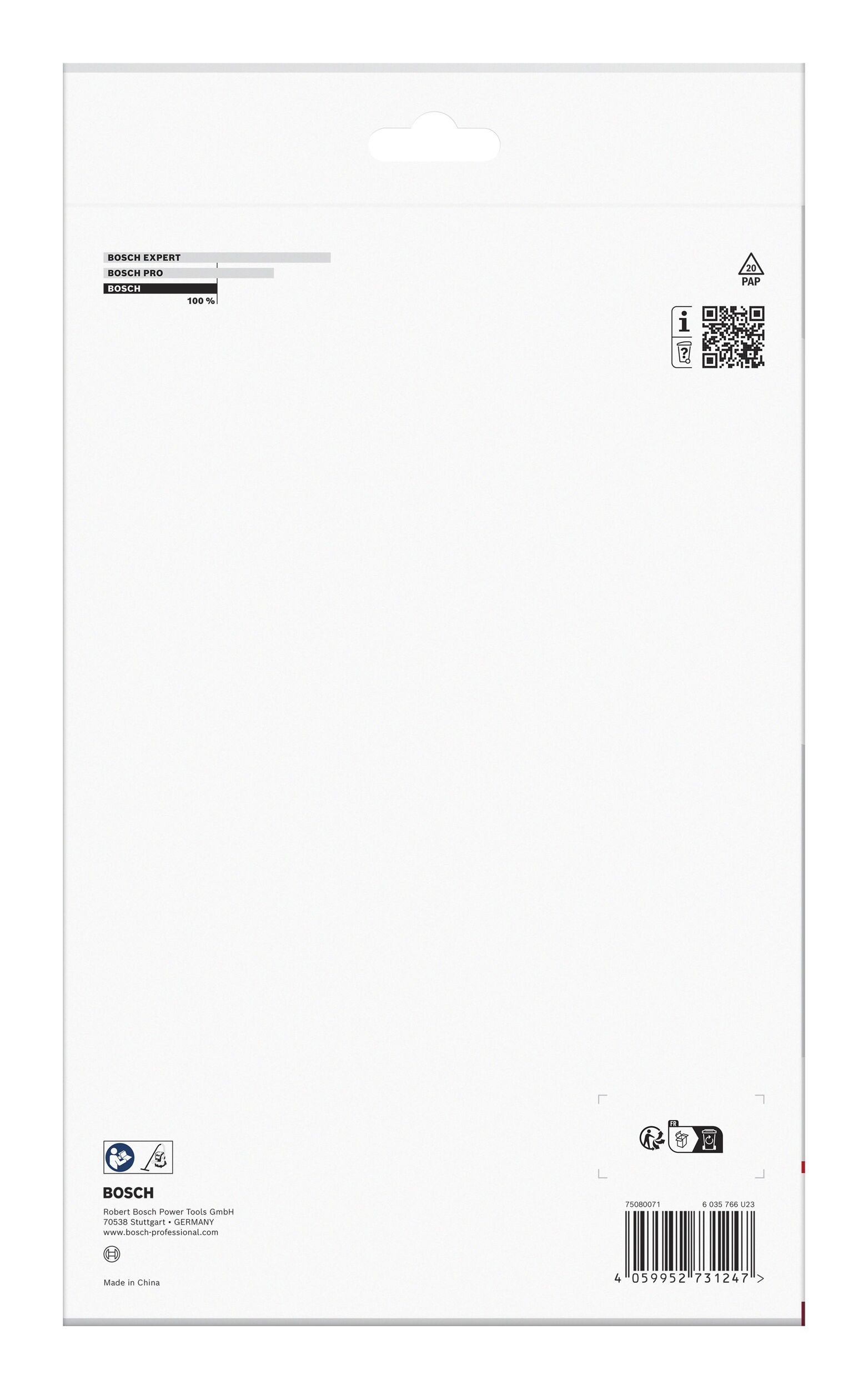 BOSCH Staubsaugerbeutel, Vliesbeutel für Staubsauger, 420 x 420 mm - 4er Pack (4 Stück)