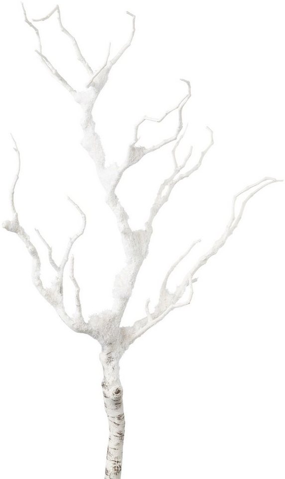 Winterliche Kunstpflanze Weihnachtsdeko Zweig, Creativ green, Höhe 65 cm,  Deko-Ast mit künstlichem Schnee bedeckt, 2er-Set