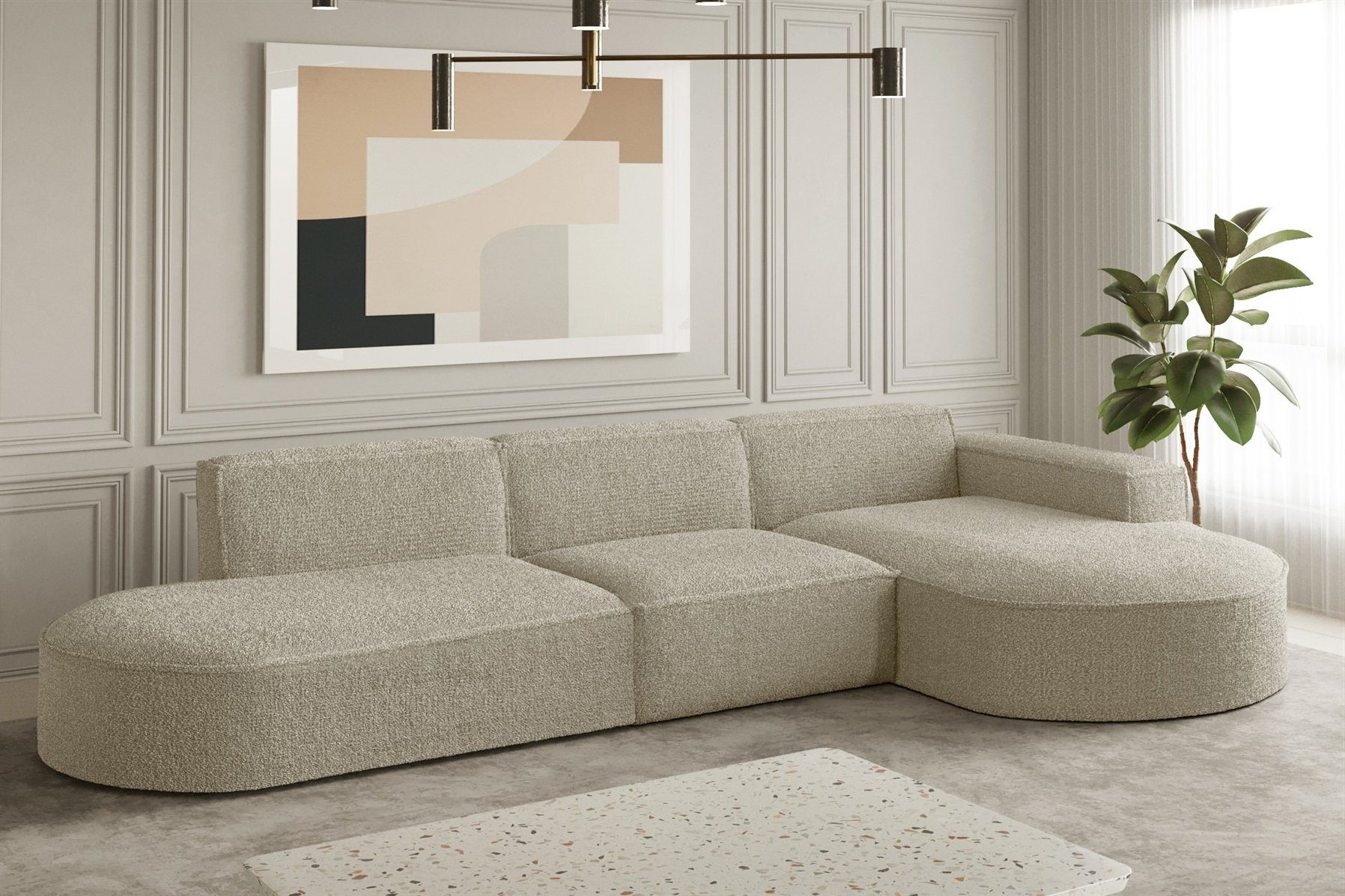 Fun Möbel Ecksofa Ecksofa Designersofa PALMA günstig online kaufen