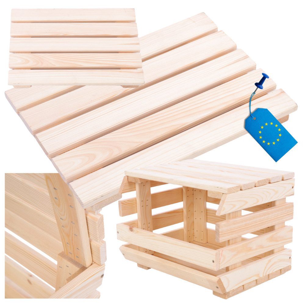 Modo24 Küchenregal Modular Holzregal für Gemüse Obst auf Rollen, Stapelbare günstig online kaufen