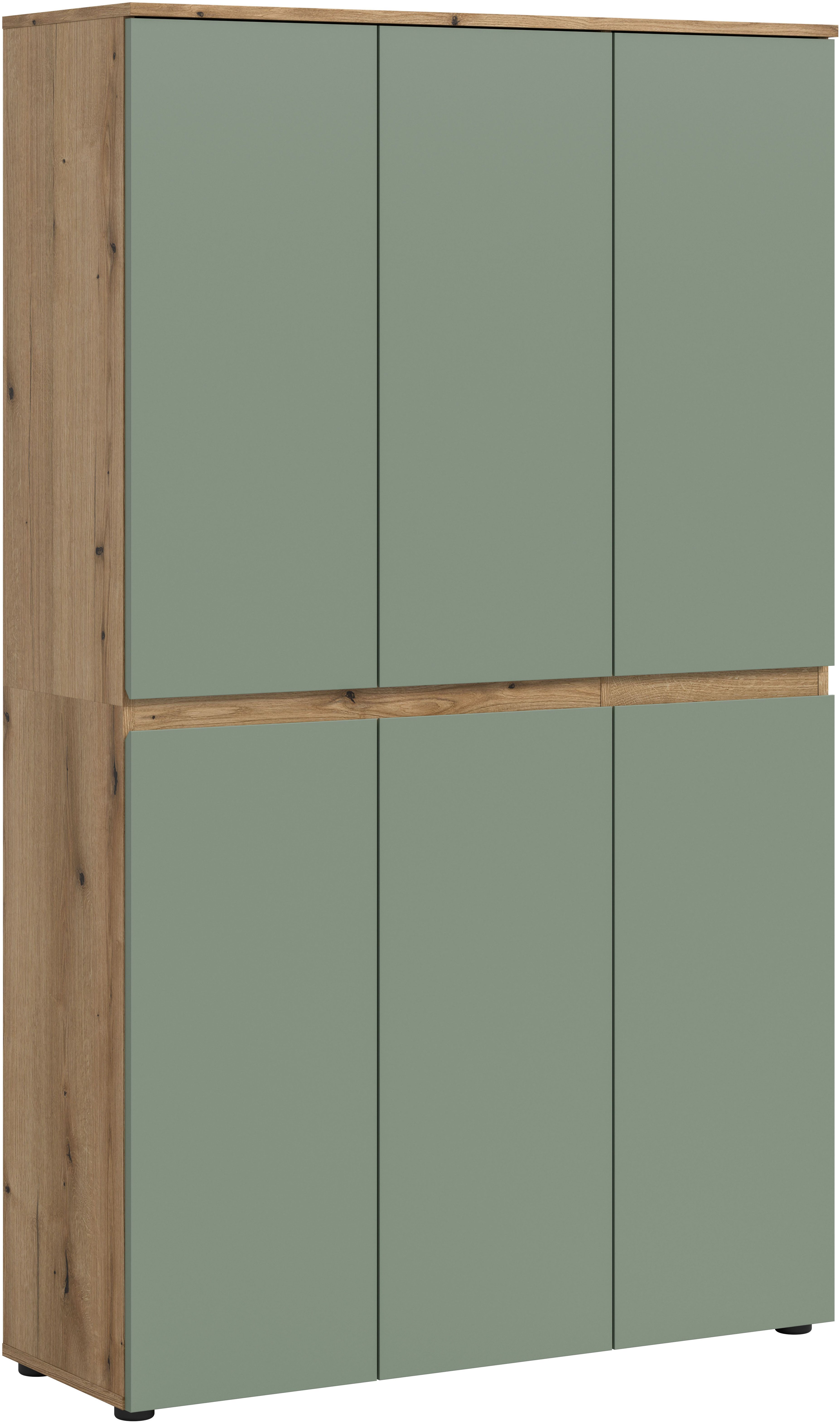 Home affaire Mehrzweckschrank CIPELA (1-St) BxH:105x175 cm, viel Stauraum, variable Einlegeböden, Kleiderstange