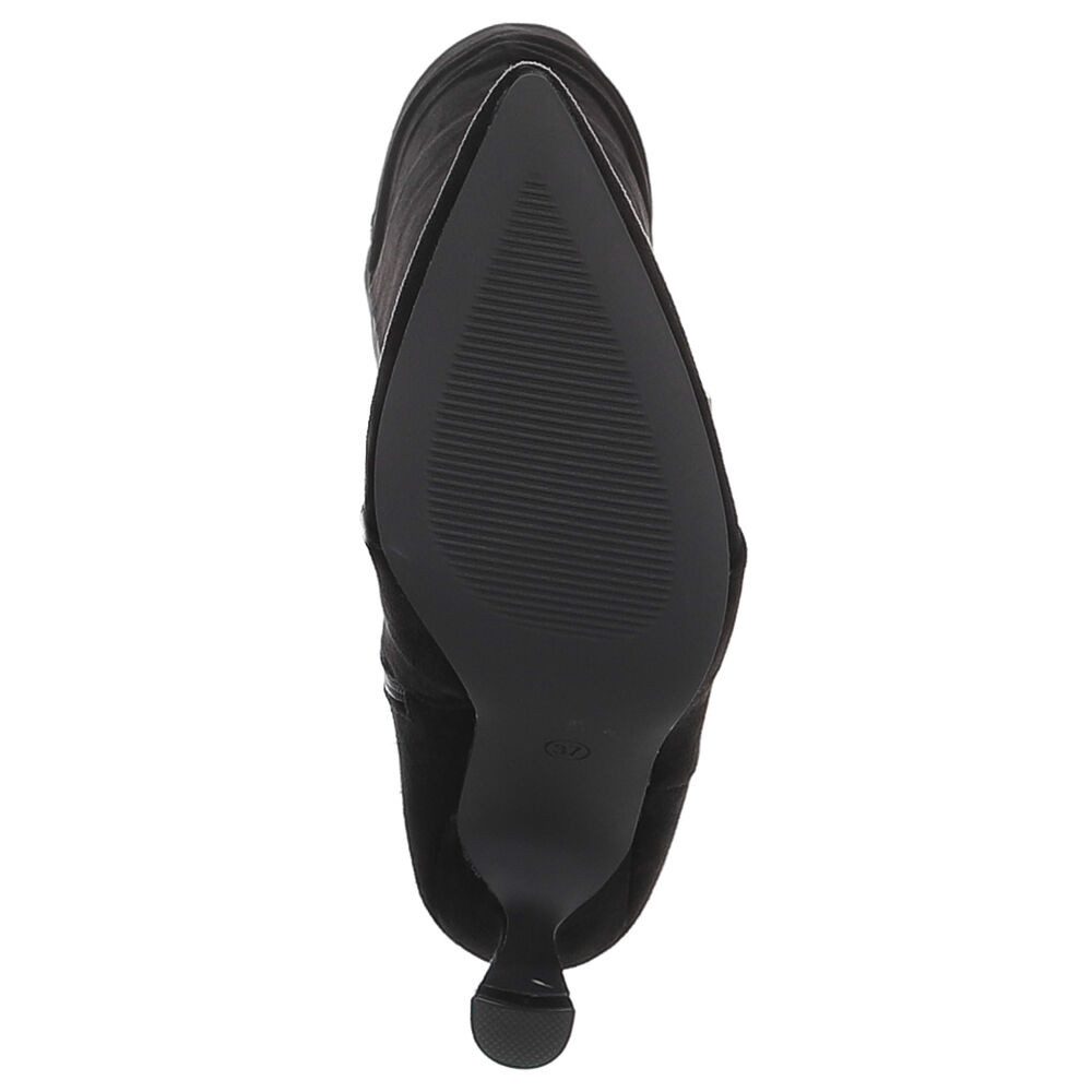Ital-Design Elegante Overkneestiefel mit Blockabsatz für Damen Overkneestiefel (90514999) Pfennig-/Stilettoabsatz Stiefel in Schwarz