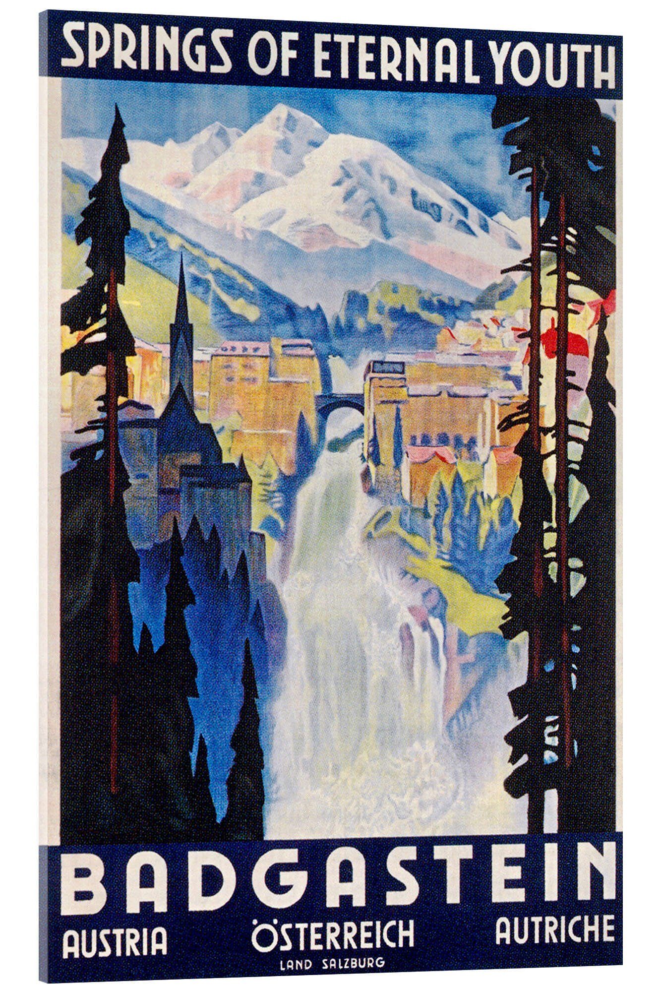 Acrylglasbild Vintage Travel Collection