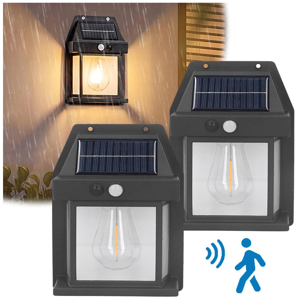 Jibenhome LED Solarleuchte Wandleuchte Außen Bewegungsmelder günstig online kaufen