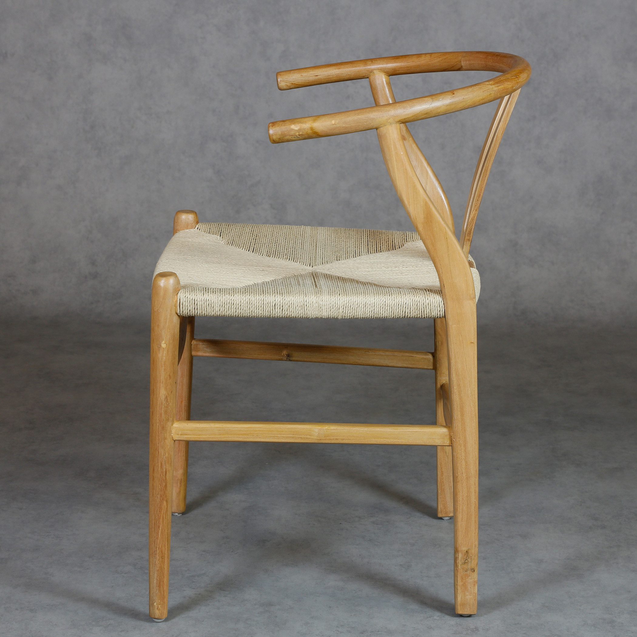 Casa Moro Esszimmerstuhl Holzstuhl mit Armlehne Beige (einzigartiger Esszimmer Stuhl Holz), Esszimmerstühle auch im 2er 4er 6er Set
