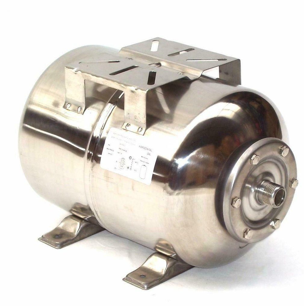 Apex Wasserkessel VA Edelstahl Membrankessel 24L Hauswasserwerk Tank 44330 Behälter