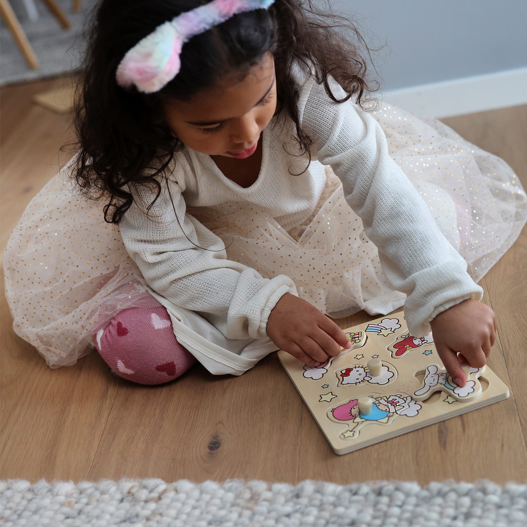 Micki Steckpuzzle Hello Kitty, 5 Puzzleteile günstig online kaufen