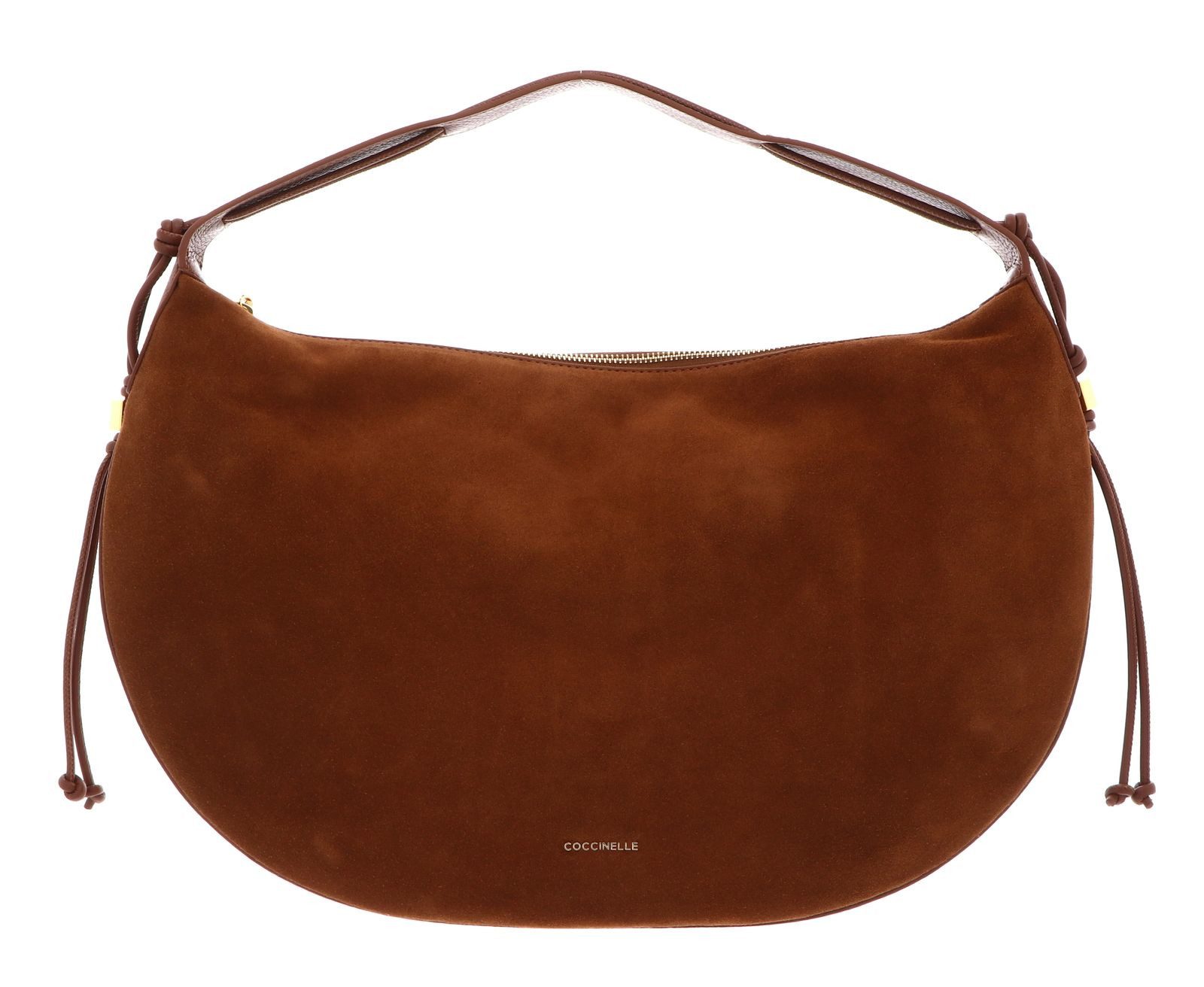 COCCINELLE Schultertasche Handbag Suede Le. / Grained Le., aus echtem Rindsleder