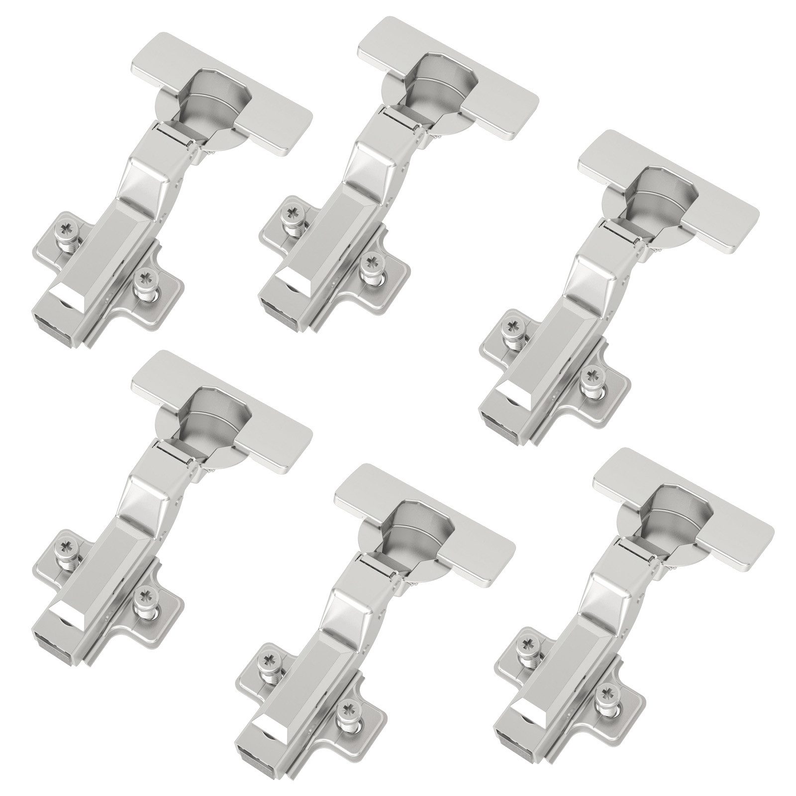Türbeschlag SMOOTH Topfband T52 Scharnier mit Dämpfer und Kreuzplatte