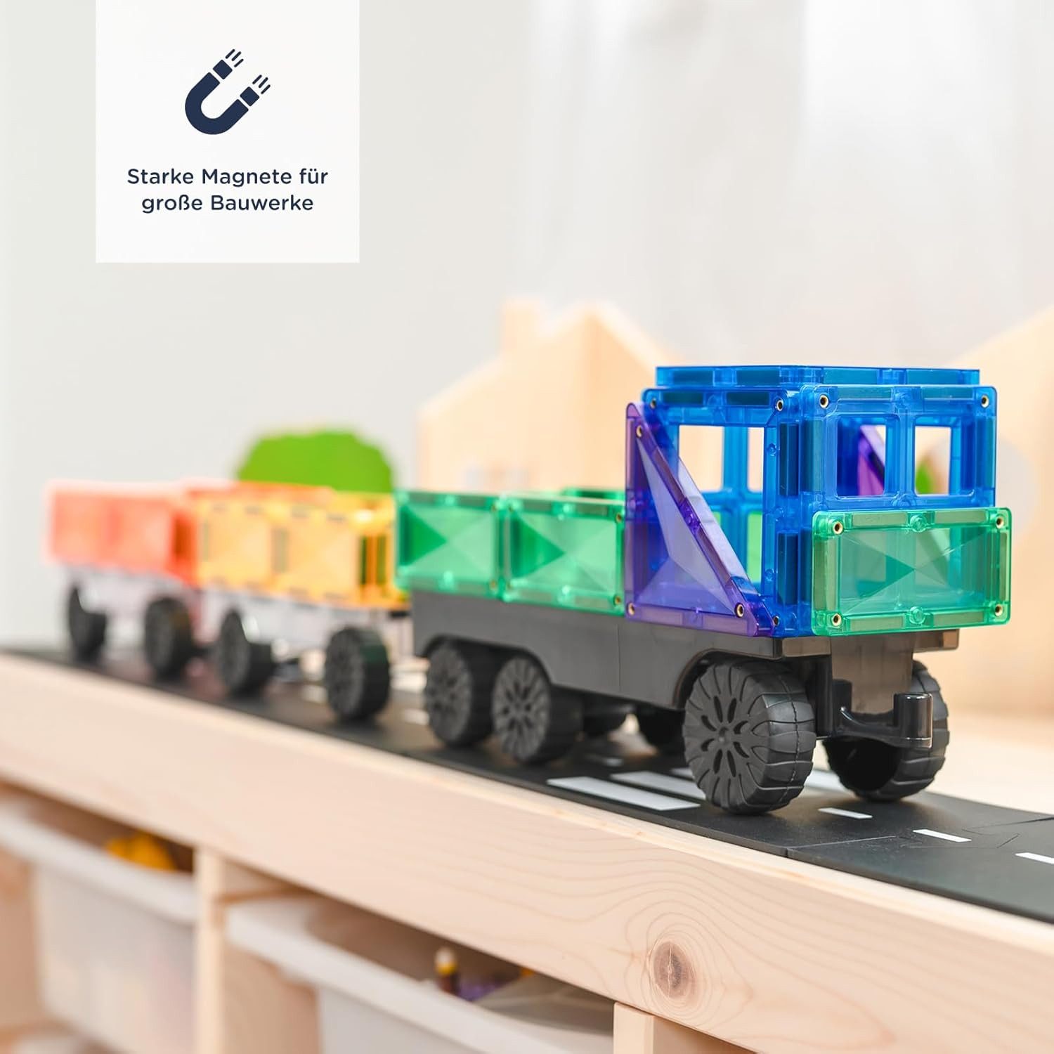 Connetix CONNETIX Magnetbausteine Regenbogen Transportieren Packen 50 Stück 3+ Konstruktions-Spielset – Bild 2 von 5