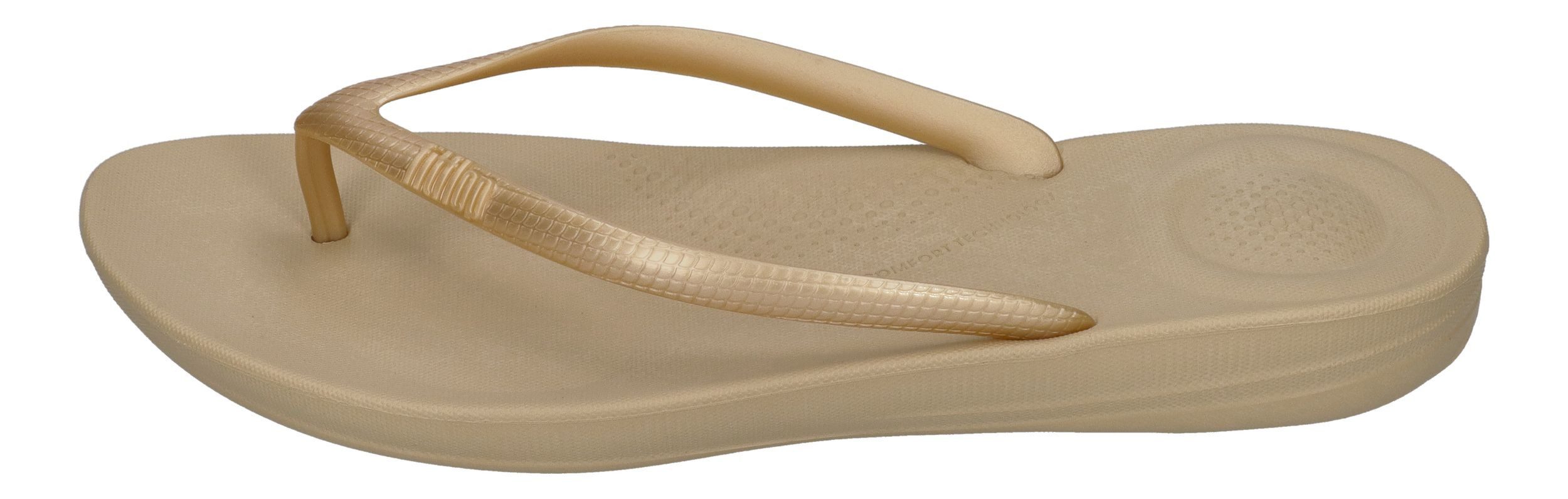 Fitflop IQUSHION ERGONOMIC FLIP Zehentrenner Gold günstig online kaufen