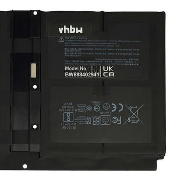 vhbw Ersatz für Microsoft G3HTA052H für Laptop-Akku Li-Polymer 6041 mAh (7,58 V)