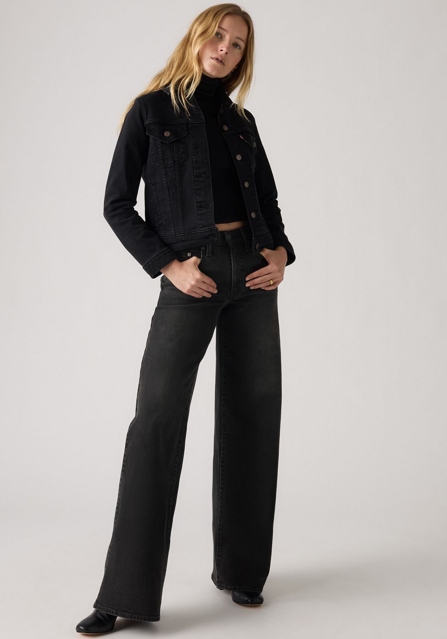 Levi's® Schlagjeans Levi's® 728 High-Rise Wide-Leg Jeans weite Beinform