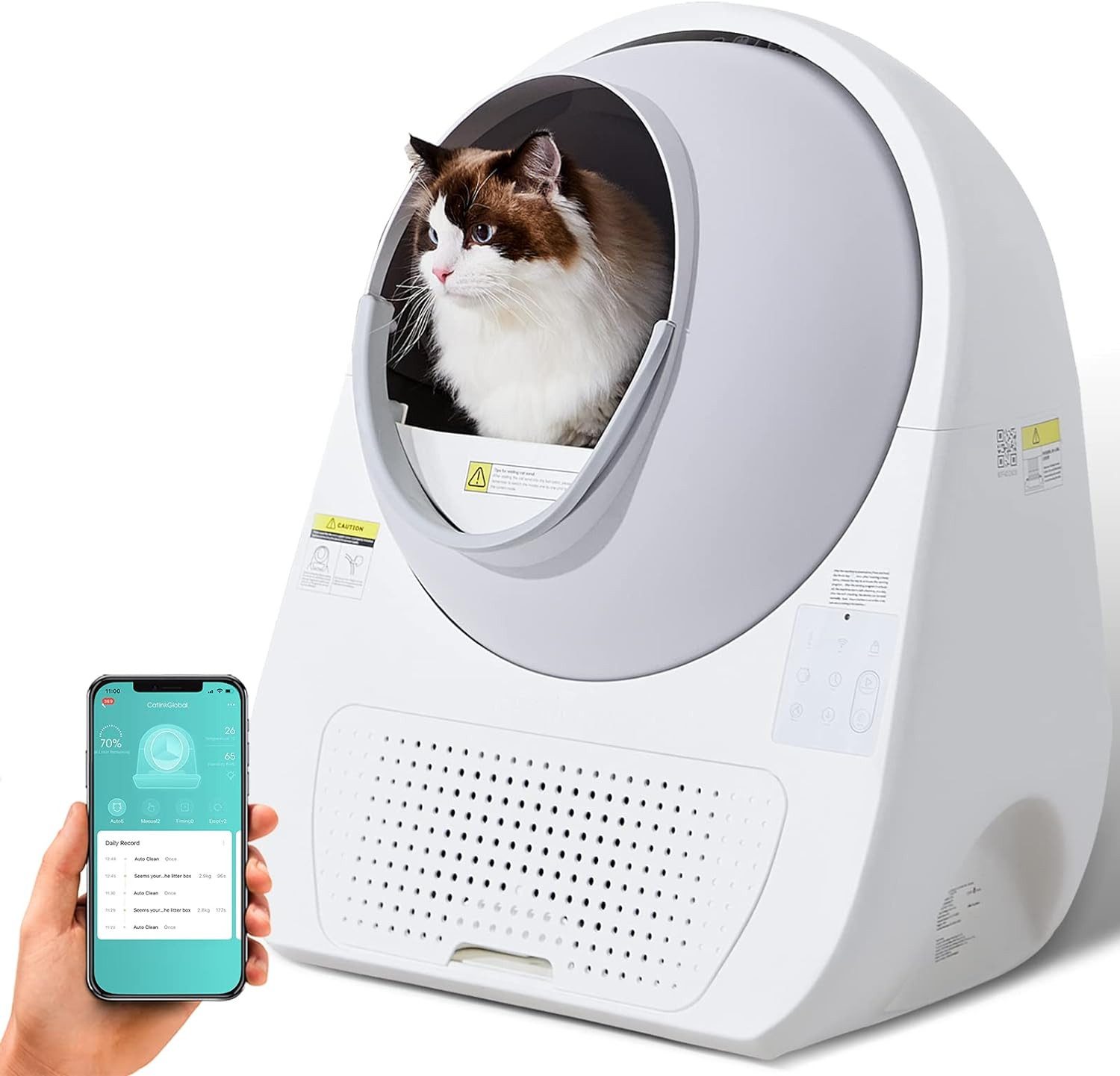 Katzentoilette Pro-X Selbstreinigend,intelligente APP-Steuerung,Geruchskontrolle