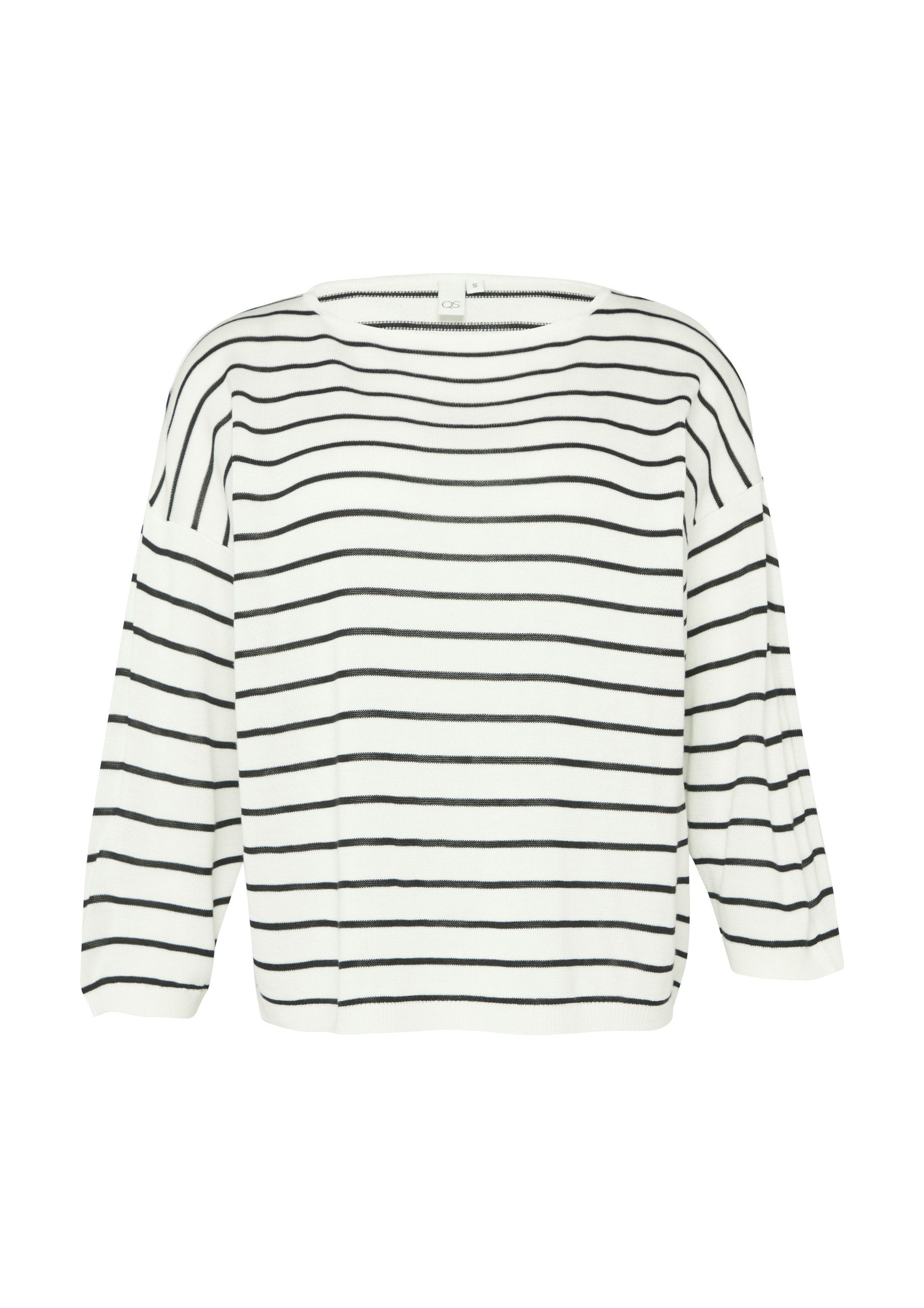 QS Longpullover Strickpullover Leichter Strickpullover aus Viskosemix günstig online kaufen