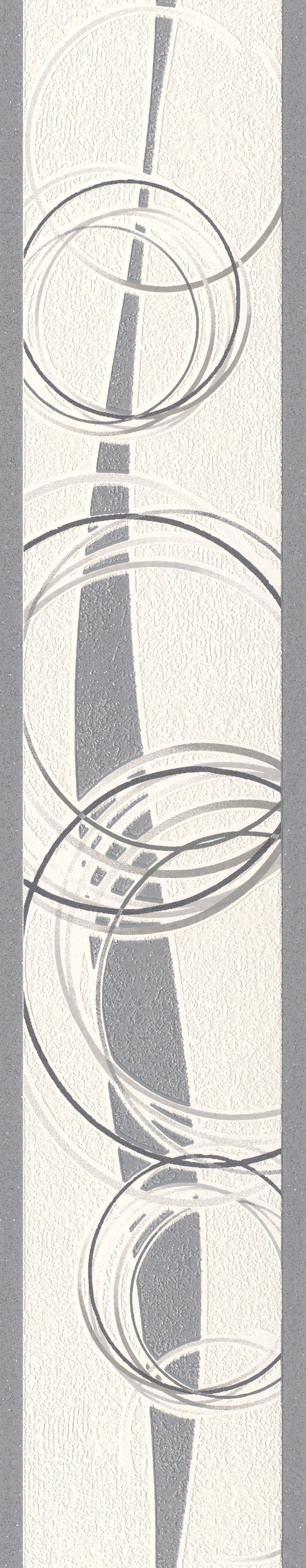 Rasch Bordüre Rasch Selection Relief/Papier, Grafisch, grau 304701