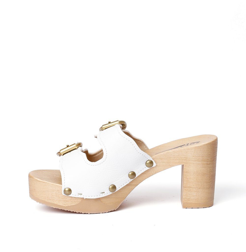 Softclox EVI Buttero weiß (natur) Pantolette günstig online kaufen
