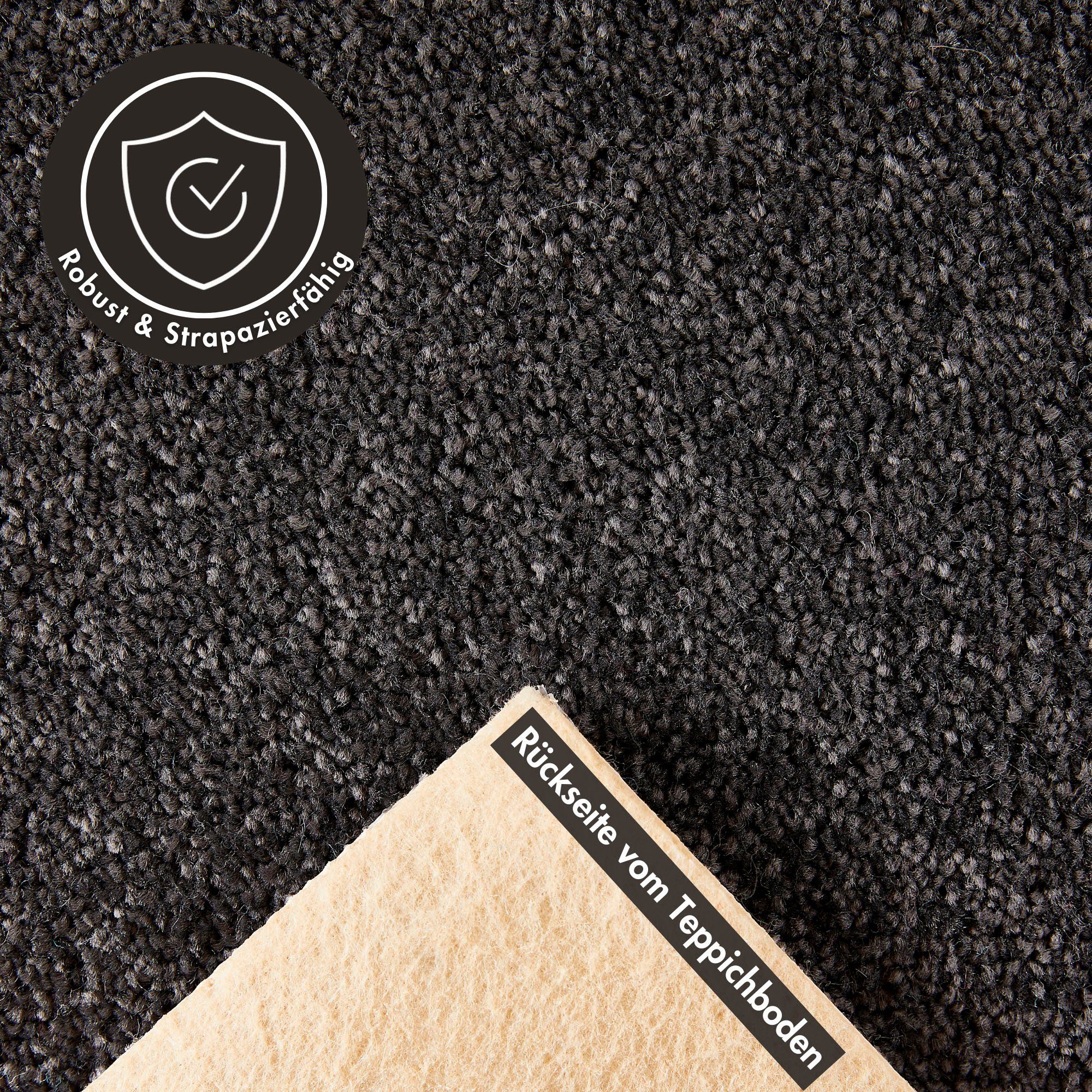 Andiamo Teppichboden Sophie, Frisee-Velours, Gesamthöhe 12 mm, Luxusklasse LC3, rechteckig, Uni Farben, Breite 400 cm oder 500 cm, strapazierfähig & pflegeleicht