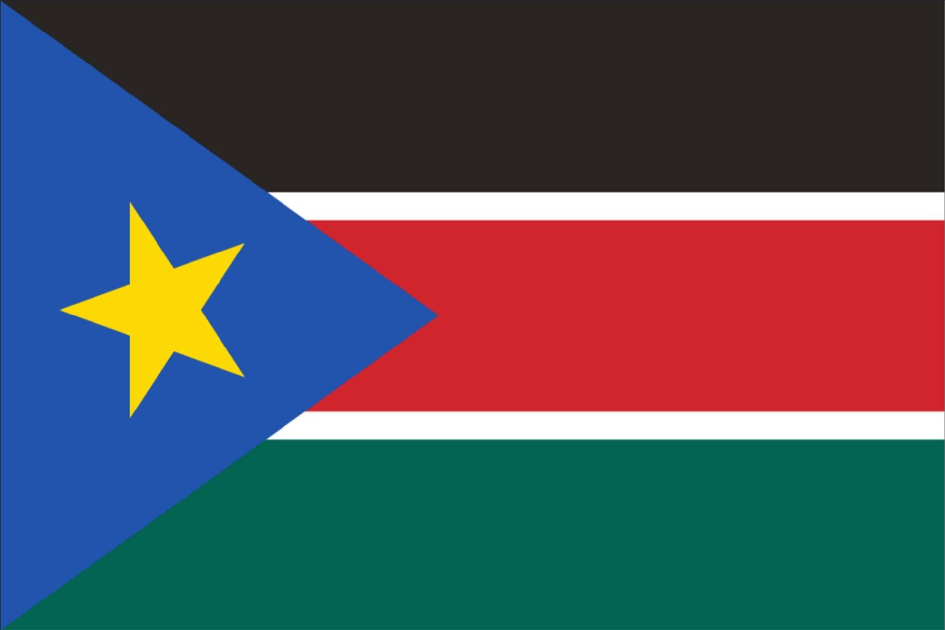 flaggenmeer Flagge Flagge Südsudan 110 g/m² Querformat