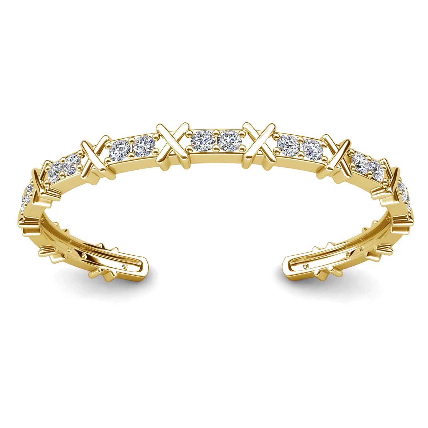 ROUGEMONT Armreif Funkelnde Armspange verstellbar Gold Silber Roségold, Ver günstig online kaufen