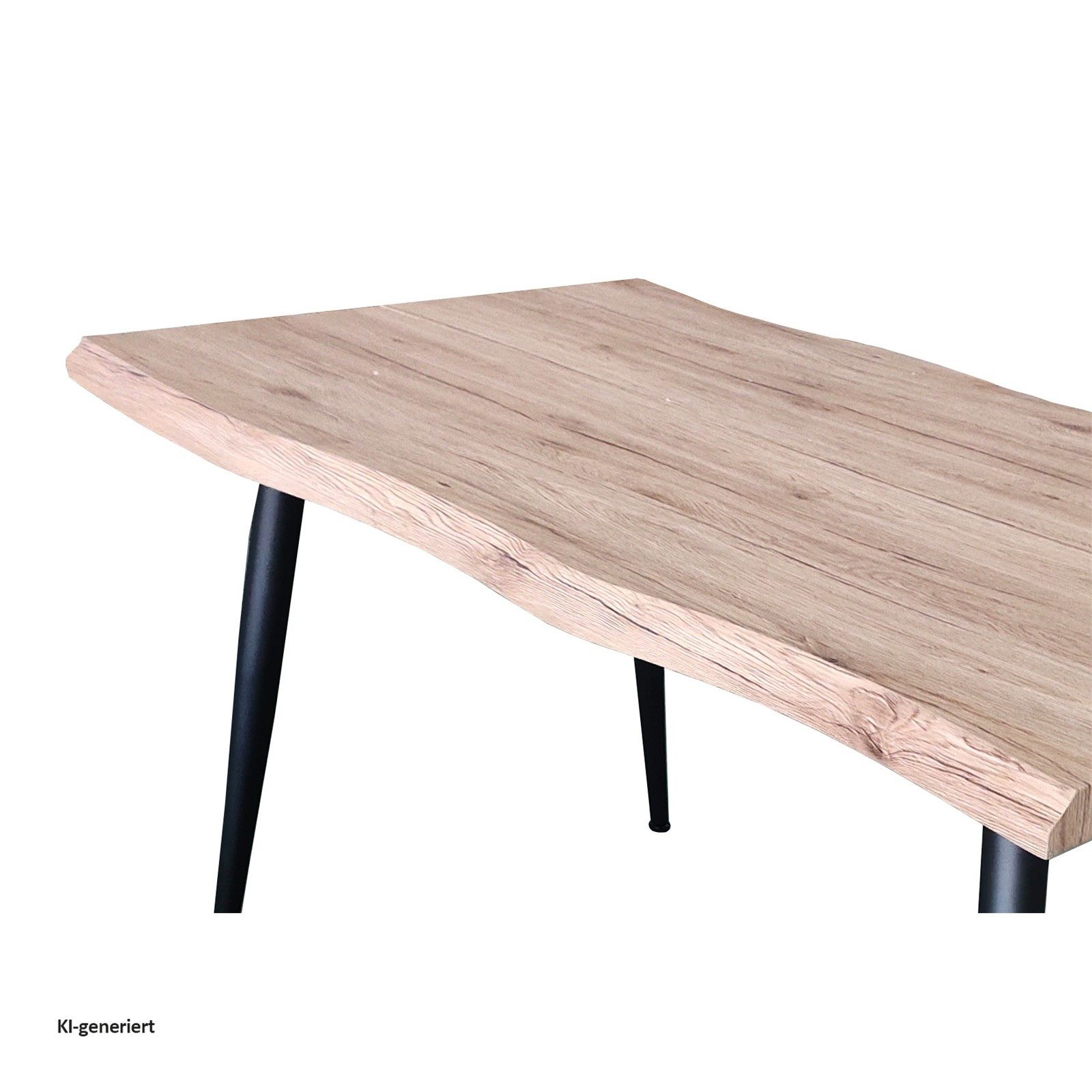 HTI-Living Esstisch Esstisch mit Baumkante Alrik (Stück, 1-St., 1 Esstisch), Küchentisch – Bild 2 von 3