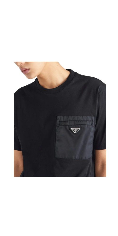 PRADA Print-Shirt Prada Black Re-Nylon and günstig online kaufen