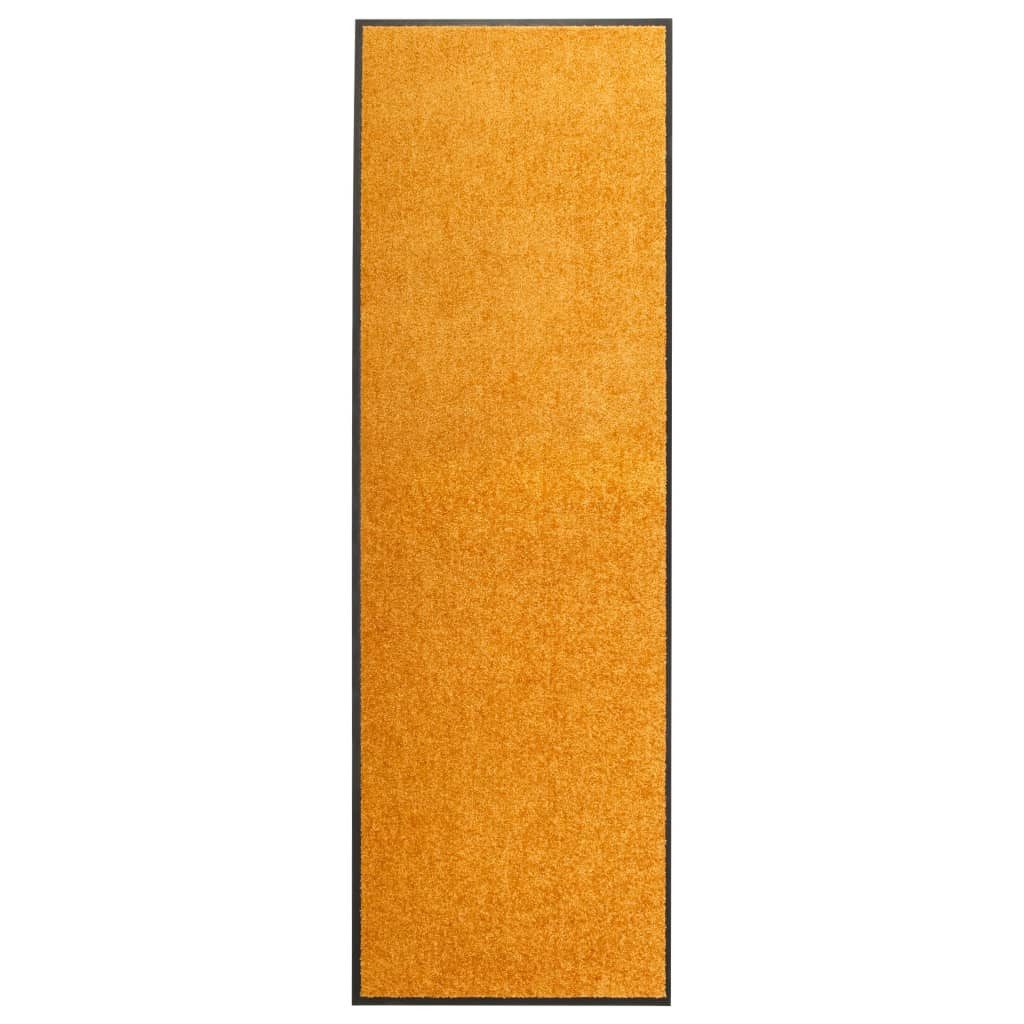 vidaXL Fußmatte 60 x 180 cm Türmatte Fußmatte Waschbar Orange 60x180 cm Schmutzfangmat, Rechteck, Höhe: 0 mm