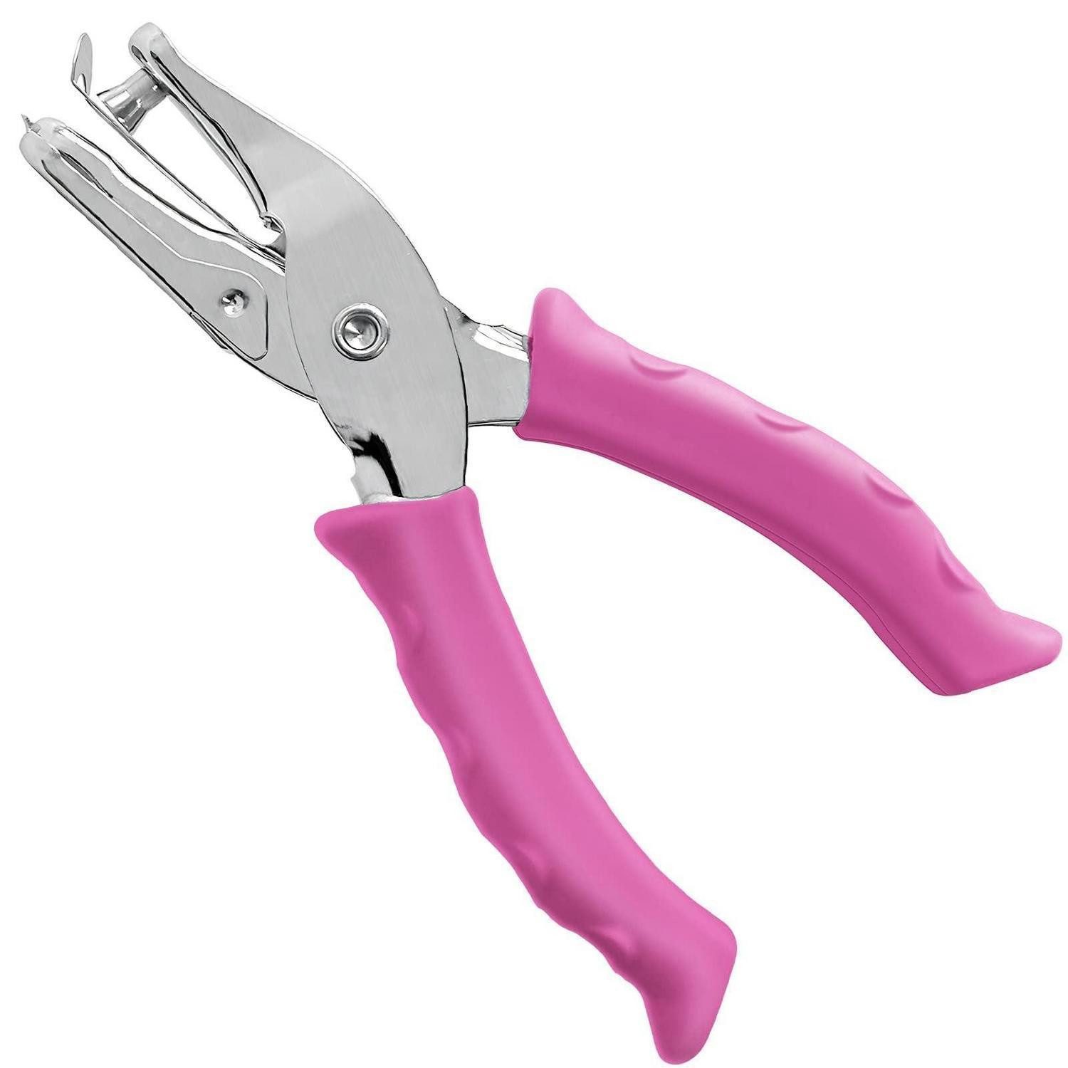 LuxusKollektion Lochstanzer Lochzange Papier 6mm Soft-Griff Rosa