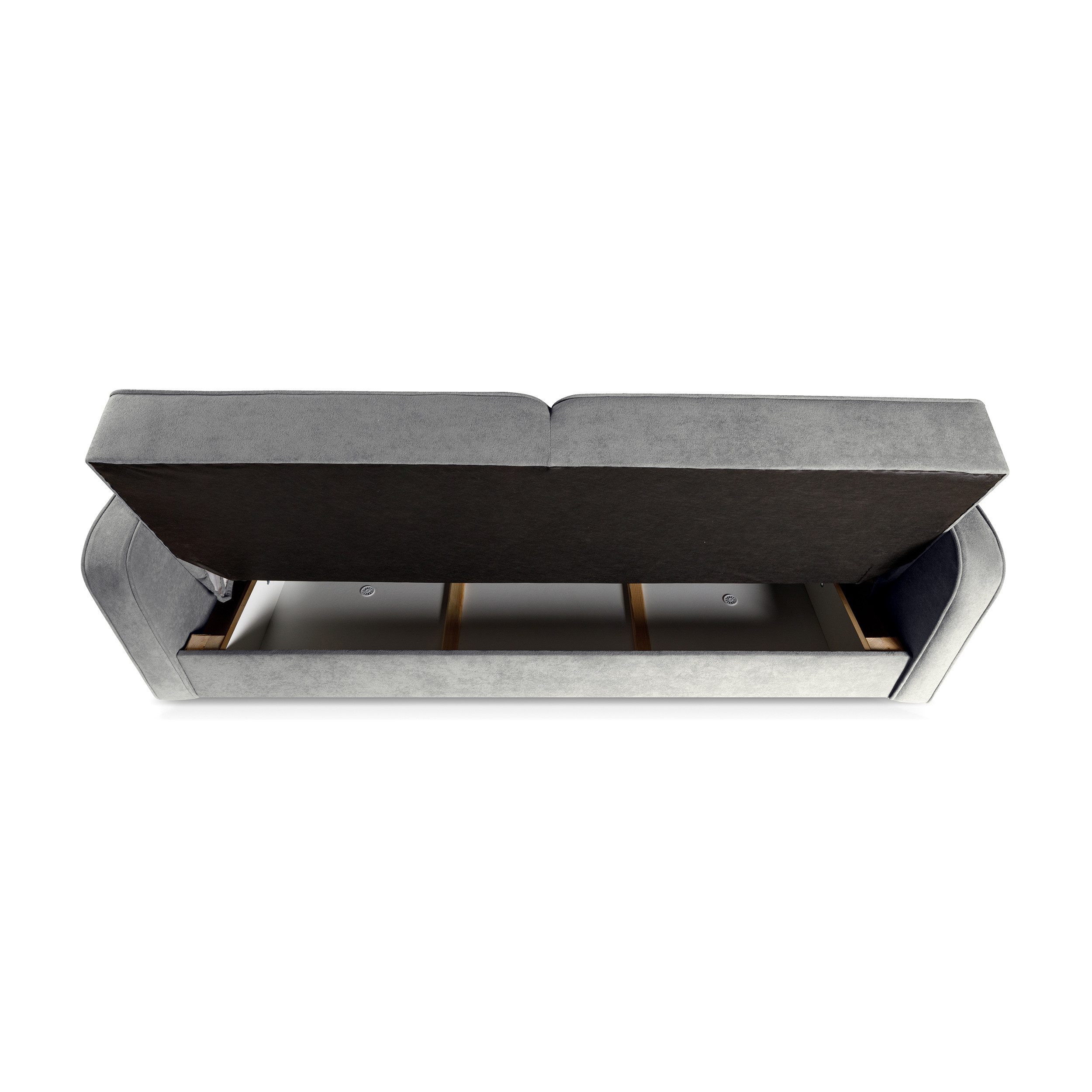 Beautysofa Schlafsofa PAVO 3-Sitzer mit Armlehnen, mit Bettfunktion und Bettkasen – Bild 5 von 5