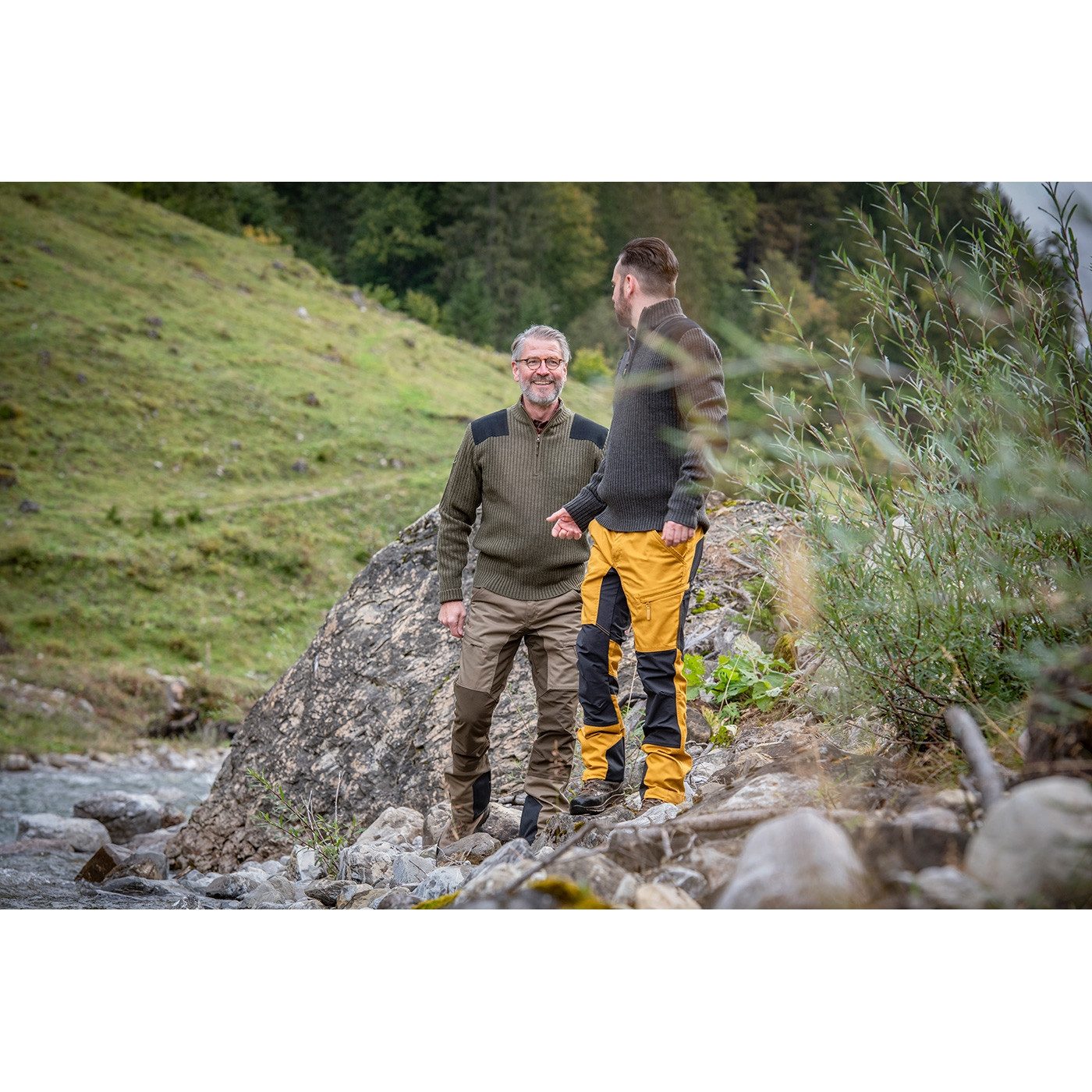 Deerhunter Outdoorhose Rogaland mit Besatz Atmungsaktiv, 4-Wege-Stretchstoff