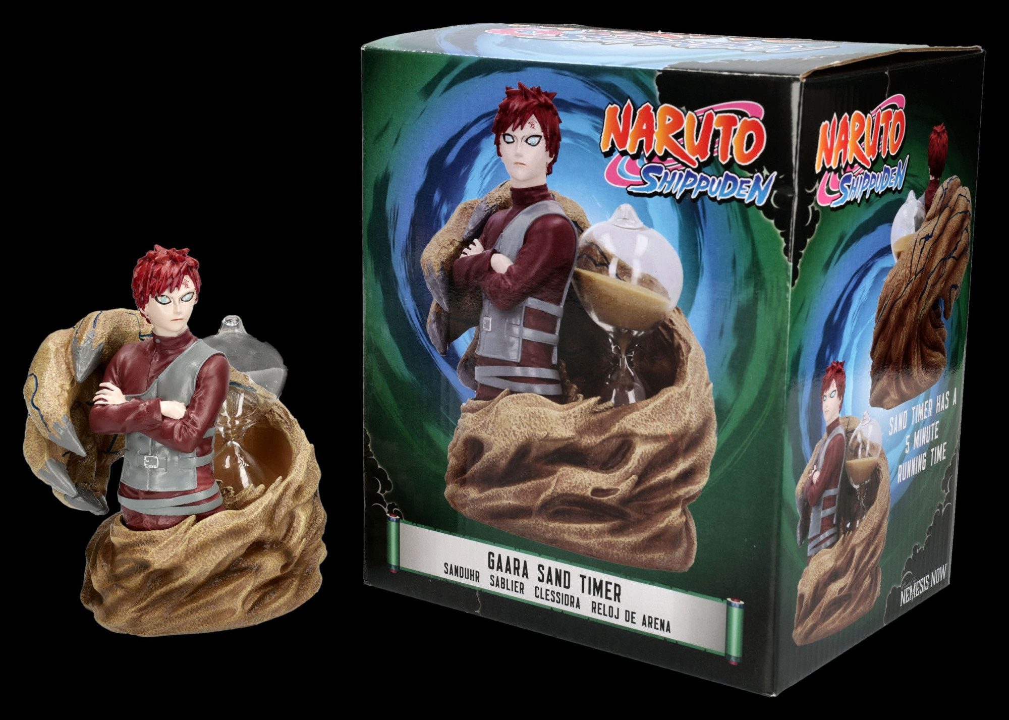 Figuren Shop GmbH Sanduhr Naruto Gaara Sanduhr - Anime Figur Dekoration 15 cm Deko Dekofigur