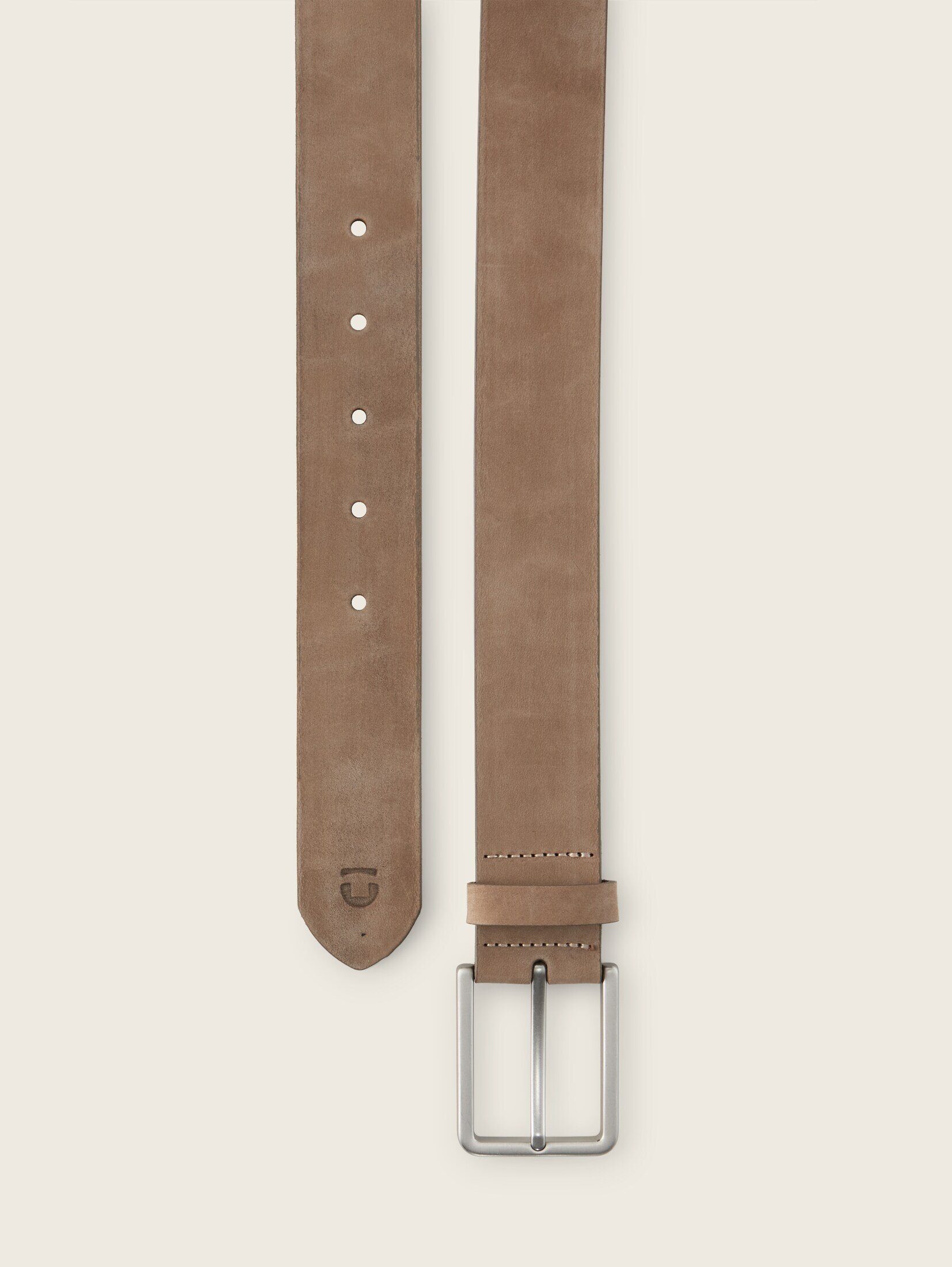 TOM TAILOR Denim Ledergürtel Belts TTCHARLIE Ledergürtel mit eckiger Dornsc günstig online kaufen