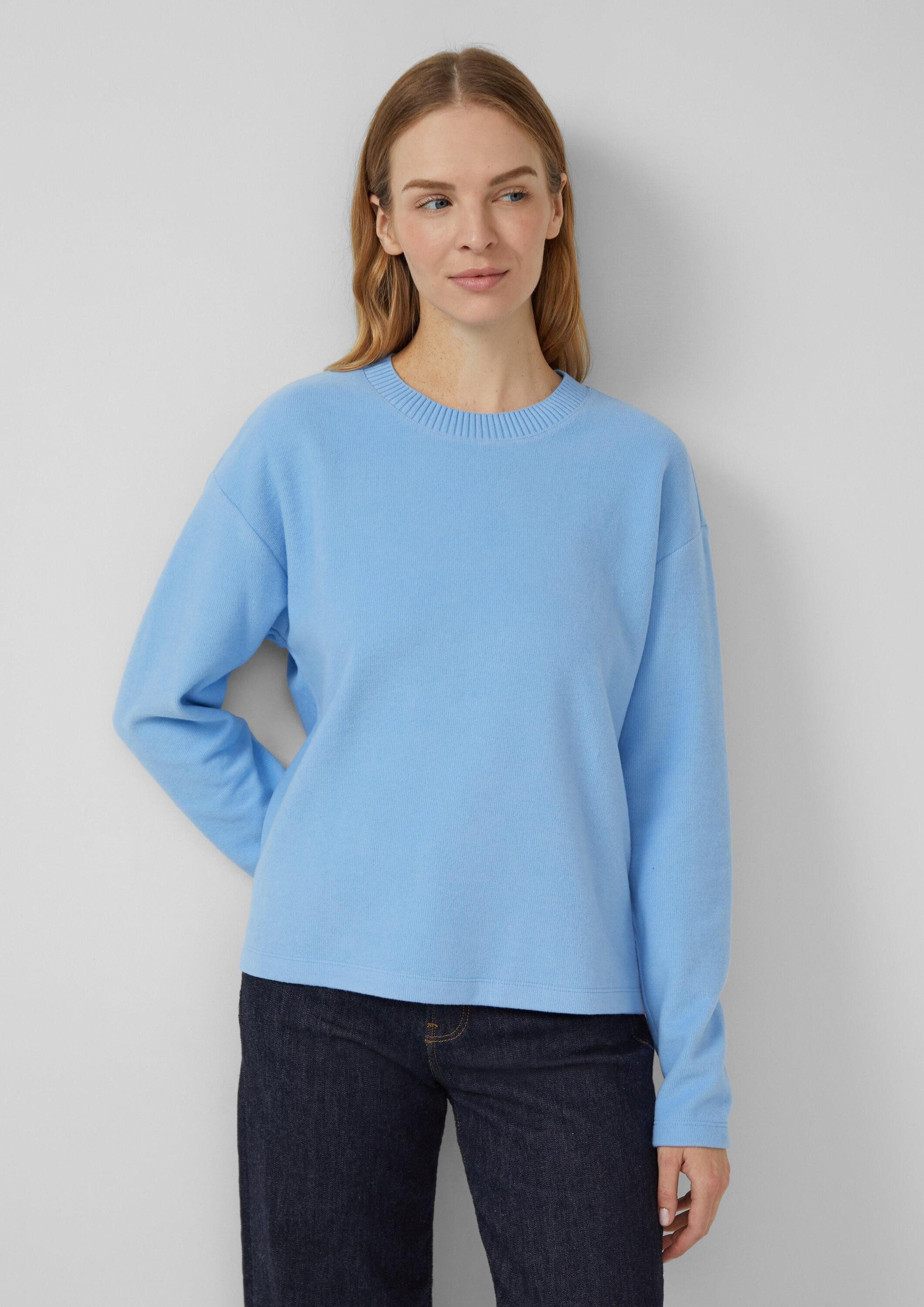 s.Oliver Sweatshirt Sweatshirt Flauschiges Sweatshirt (1-tlg) günstig online kaufen