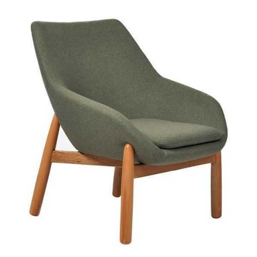 JVmoebel Esszimmerstuhl Grüner Made Holzfüße Stühle Europa in Wohnzimmer St), Designer Esszimmerstuhl (1 Einsitzer