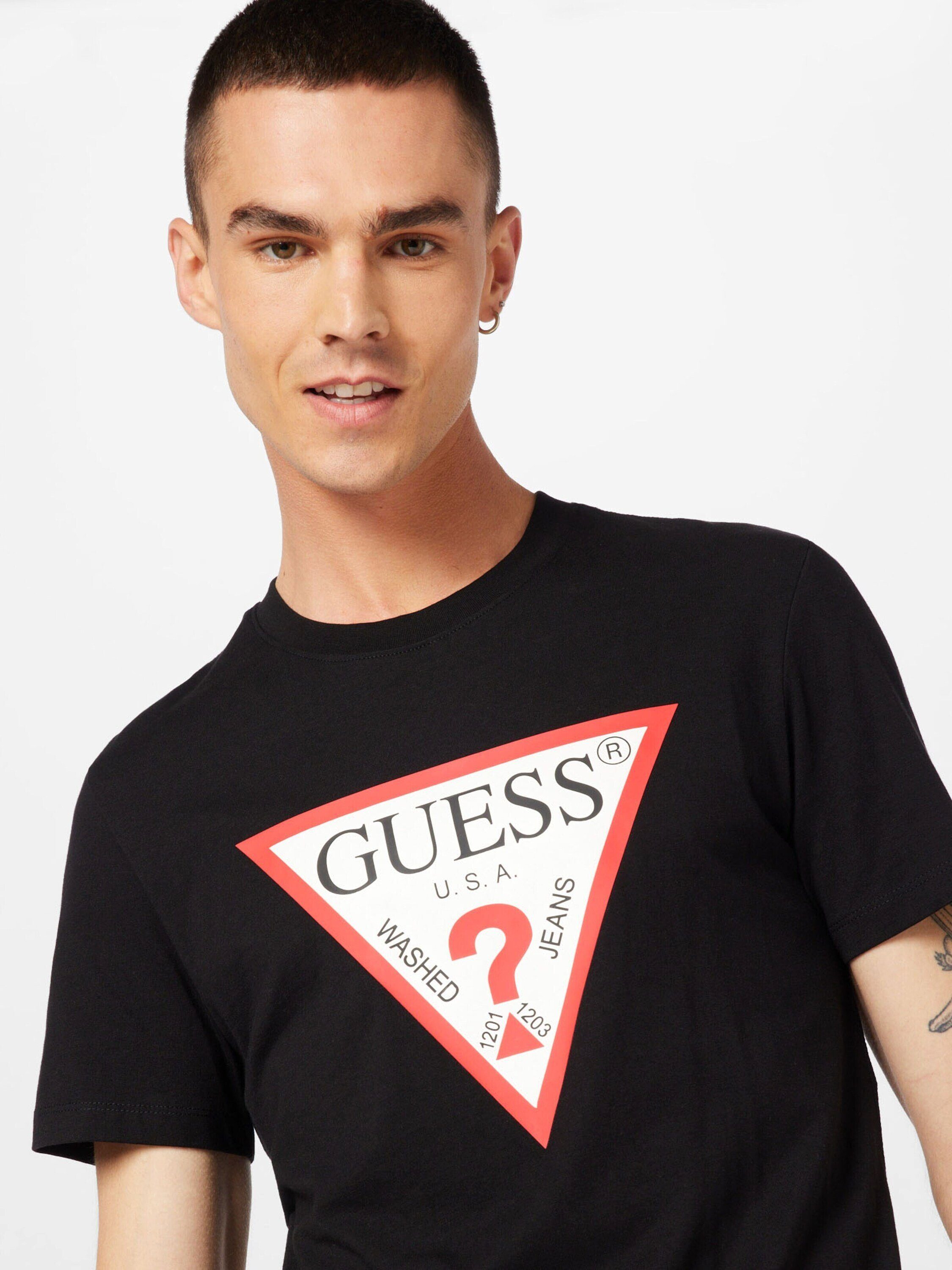 Guess T-Shirt (1-tlg) Plain/ohne Details – Bild 5 von 5