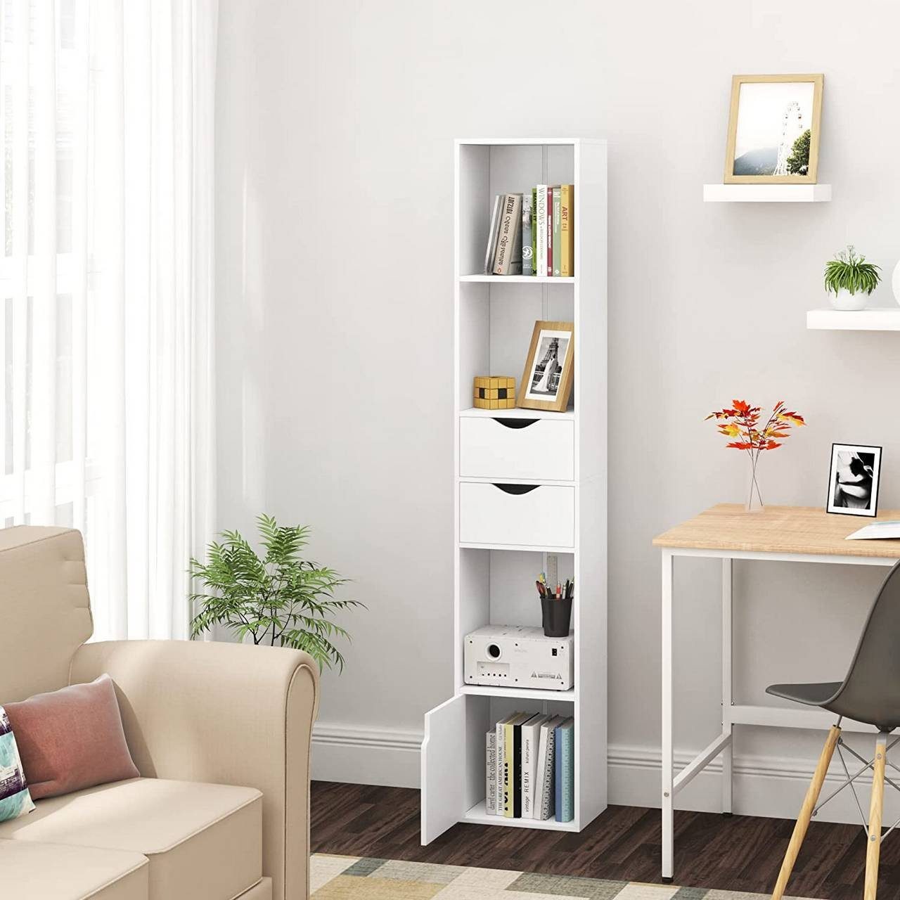 Woltu Bücherregal, 1-tlg., mit Schubladen, Regal günstig online kaufen