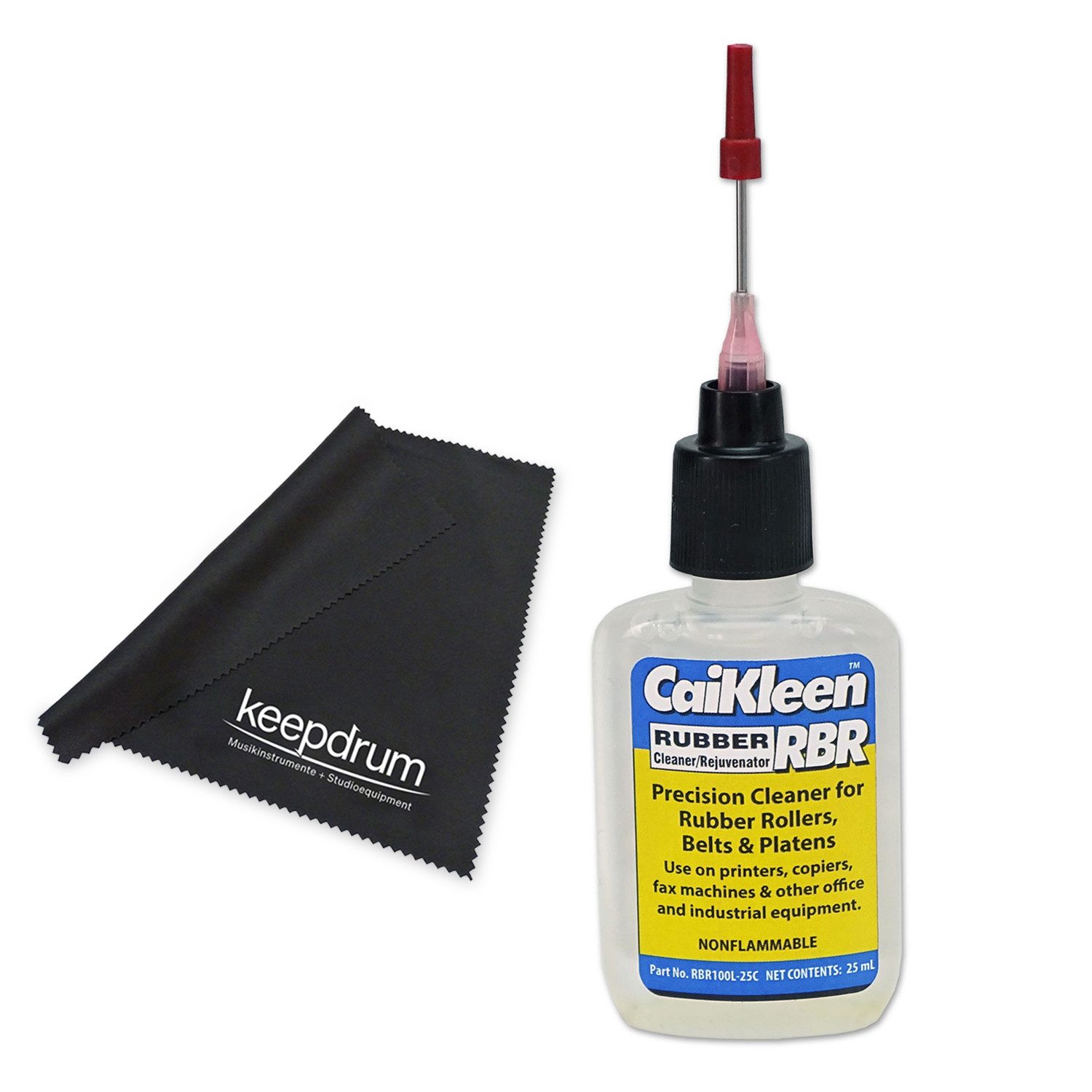 Caig Feinmechaniköl Caig CaiKleen Gummi-Reiniger RBR100L-25C mit Tuch, (Gummi-Reiniger), Vorteils-Set mit Mikrofasertuch