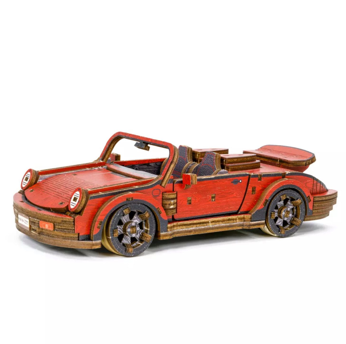 Wooden City 3D-Puzzle Modellbausatz Auto Sportwagen Holzbausatz Limitiert Geschenkidee, 105 Puzzleteile, Lasergeschnittenes Sperrholz, Limitierte Edition