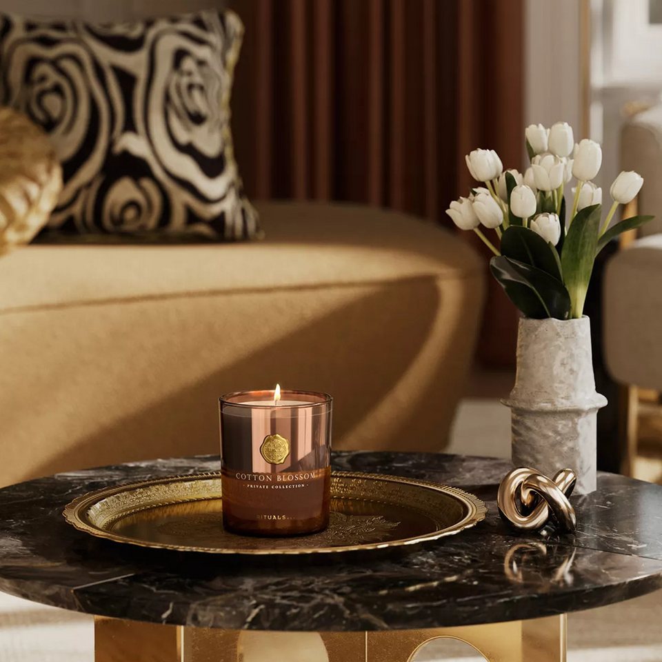 Rituals Duftkerze Rituals Cotton Blossom Duftkerze., Entspanntes Ambiente mit einem blumigen Duft