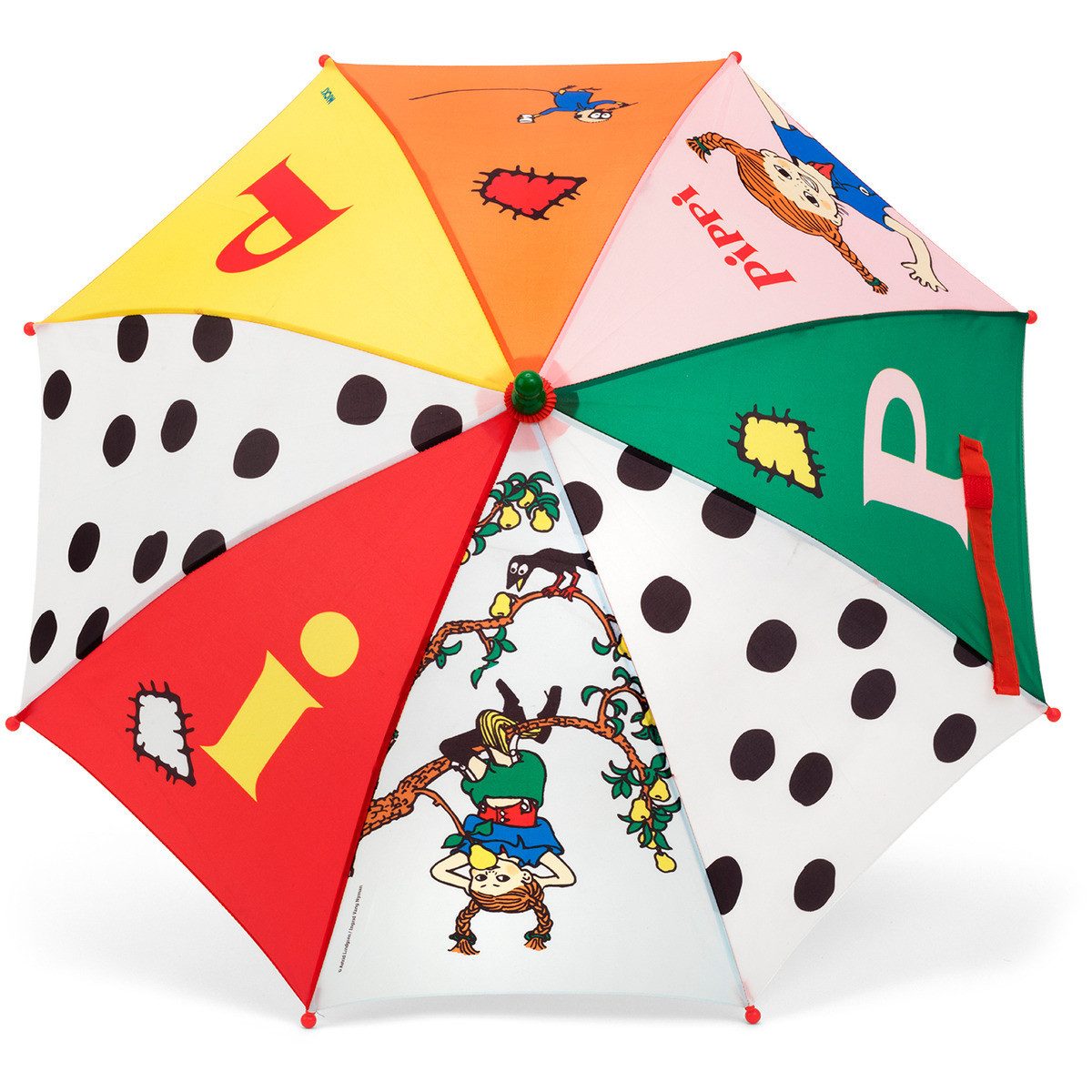 Pippi Langstrumpf Stockregenschirm Pippi Langstrumpf Unisex Kinder