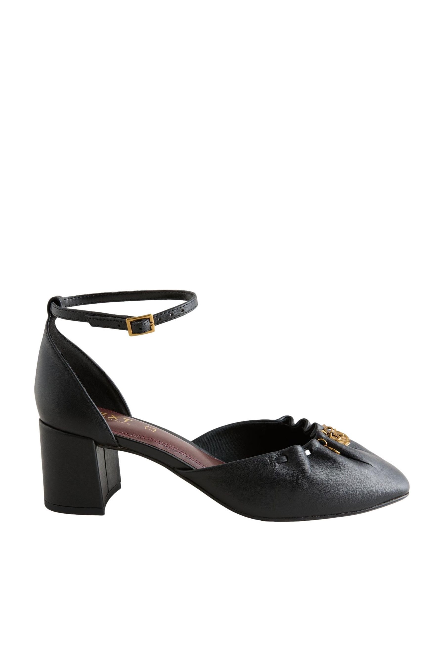 Forever Comfort Lederschuhe mit Blockabatz Sandalette