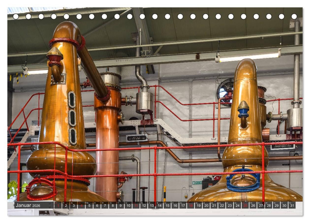 CALVENDO Wandkalender Whisky Distillery - Schottische Brennereien (Tischkalender 2026 DIN A5