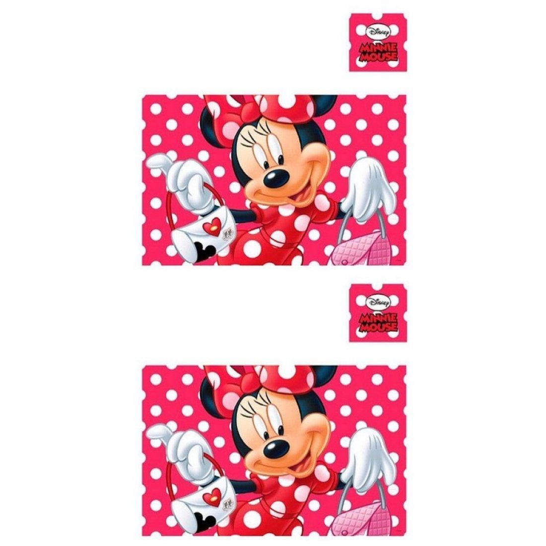 Disney Platzset 2 x Disney Minnie Maus Platzdeckchen Bastelunterlage