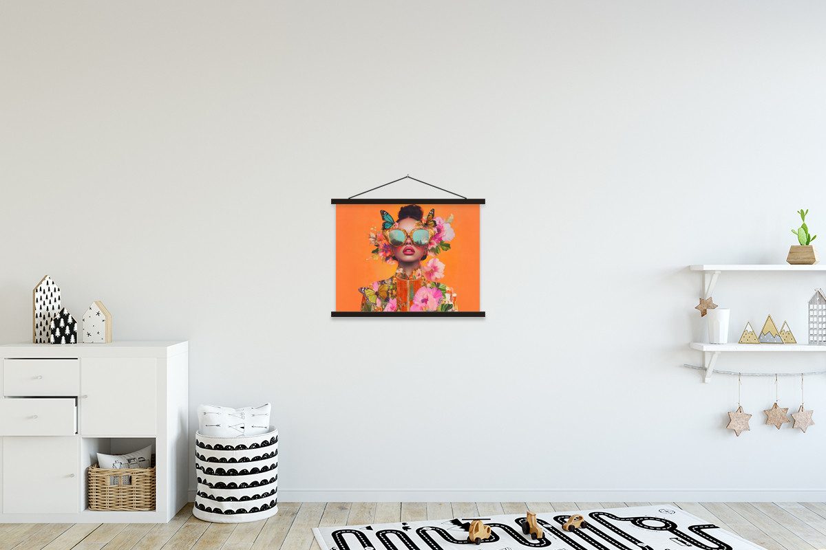 MuchoWow Poster Schmetterlinge - Frau - günstig online kaufen