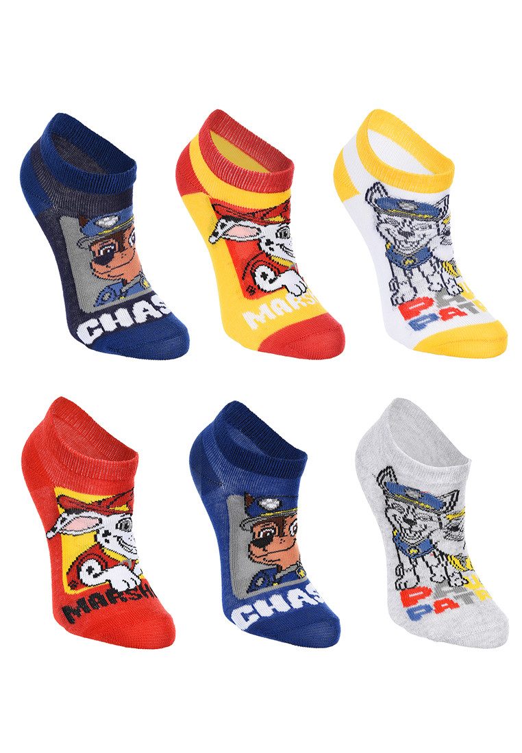 PAW PATROL Sneakersocken PAW Patrol Sneaker-Socken Jungen 6er Pack (6-Paar)