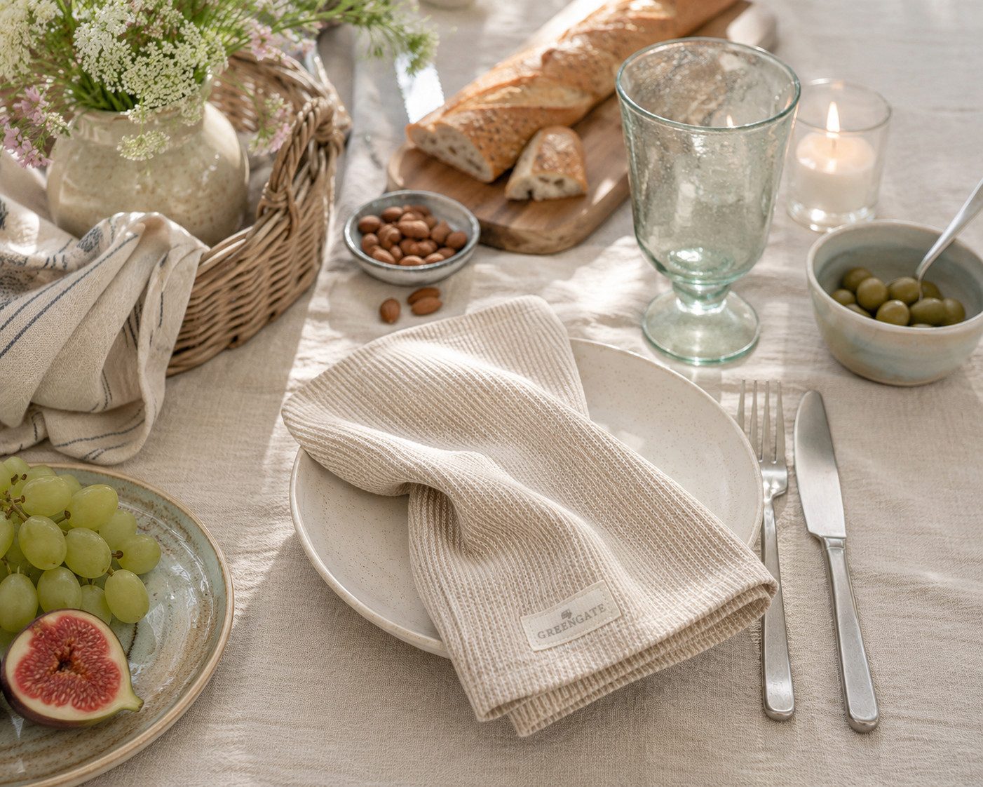 Greengate Stoffserviette GreenGate Stoffserviette Alicia sand