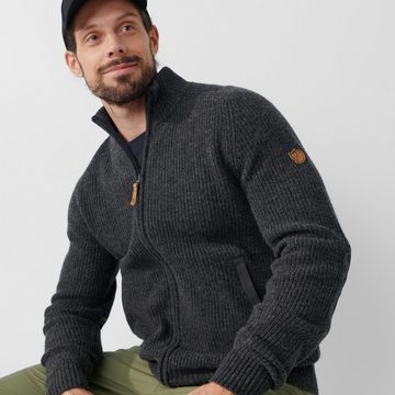 Fjällräven Sweatshirt Övik Zip Cardigan Knit M Dark Grey