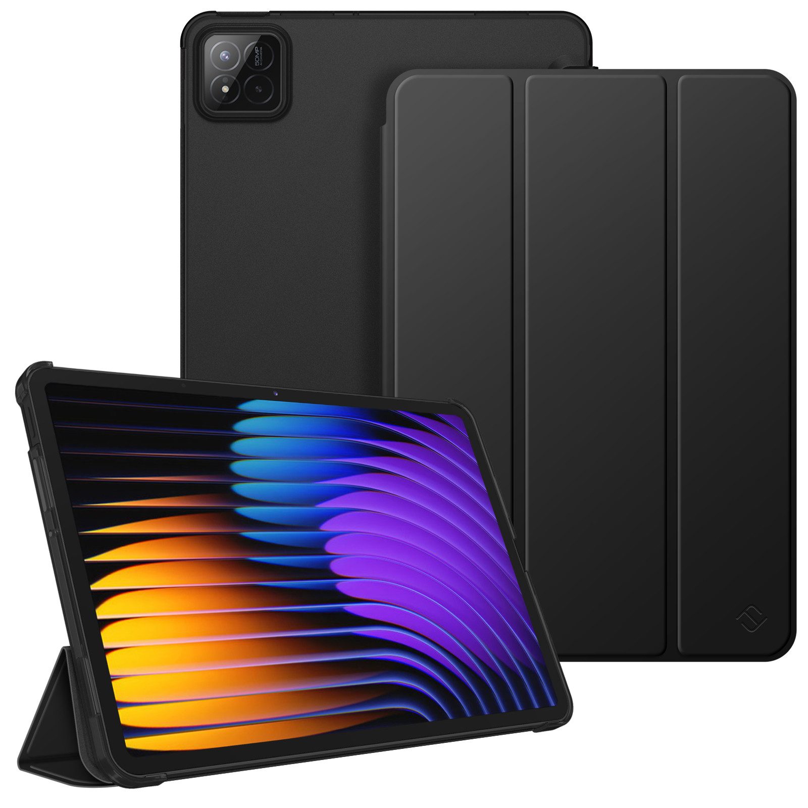 Fintie Tablet-Hülle für Xiaomi Pad 7 / Pad 7 Pro 11.2 Zoll 2024, Ultradünn Schutzhülle, mit Translucent Rückseite Cover mit Auto Schlaf/Wach Funktion