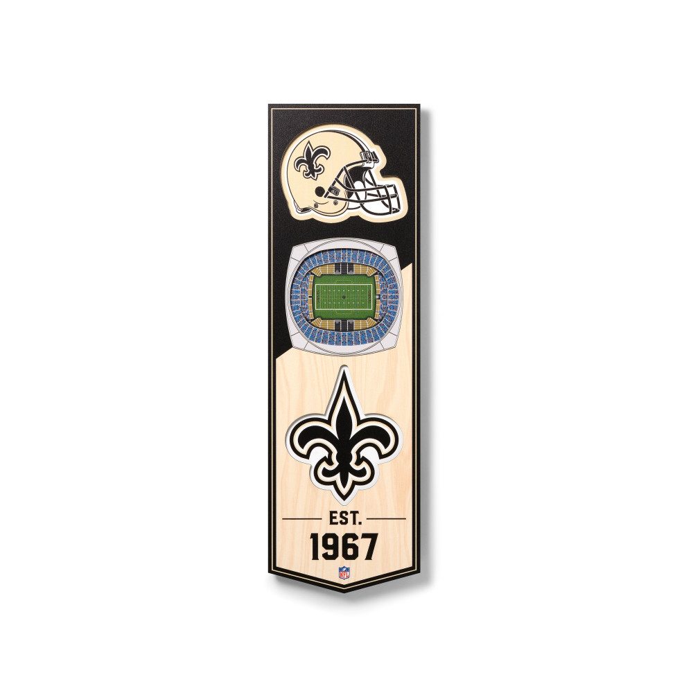 New Orleans Saints New Orleans Saints 3D Stadium Banner